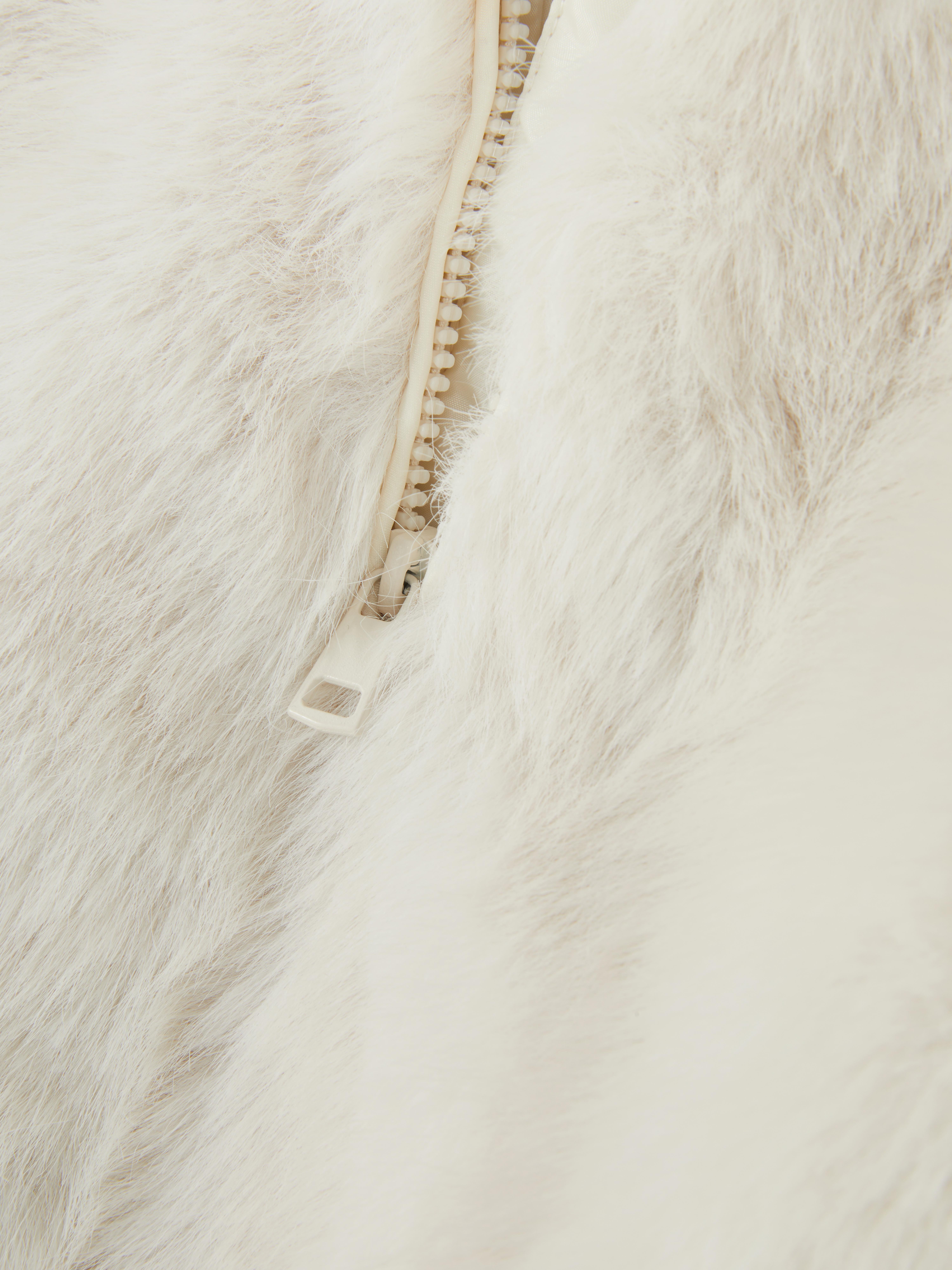 7-15yrs | Faux Fur Zip-Up Jacket