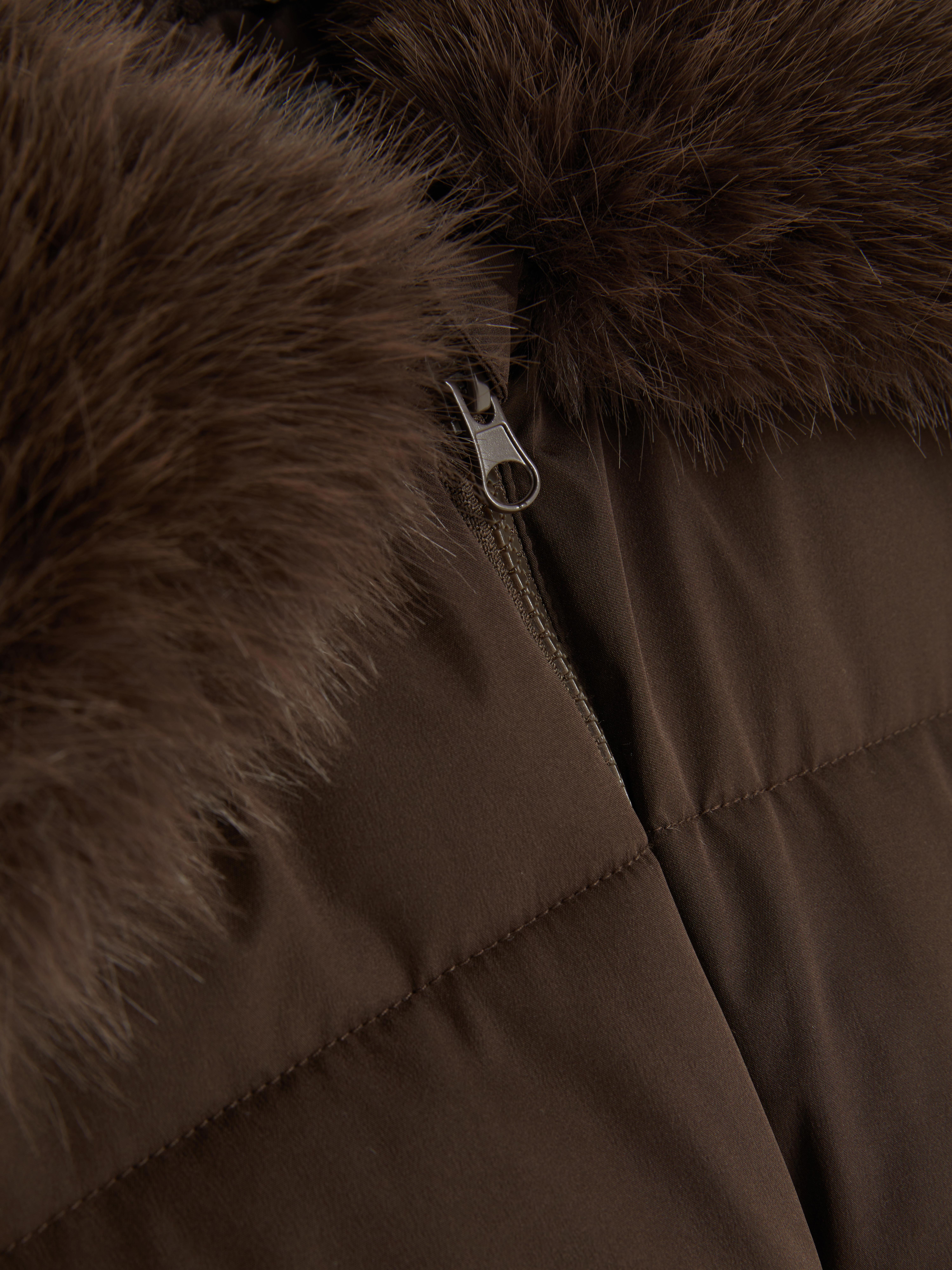 7–15 Jahre | Pufferjacke mit Kunstfellbesatz