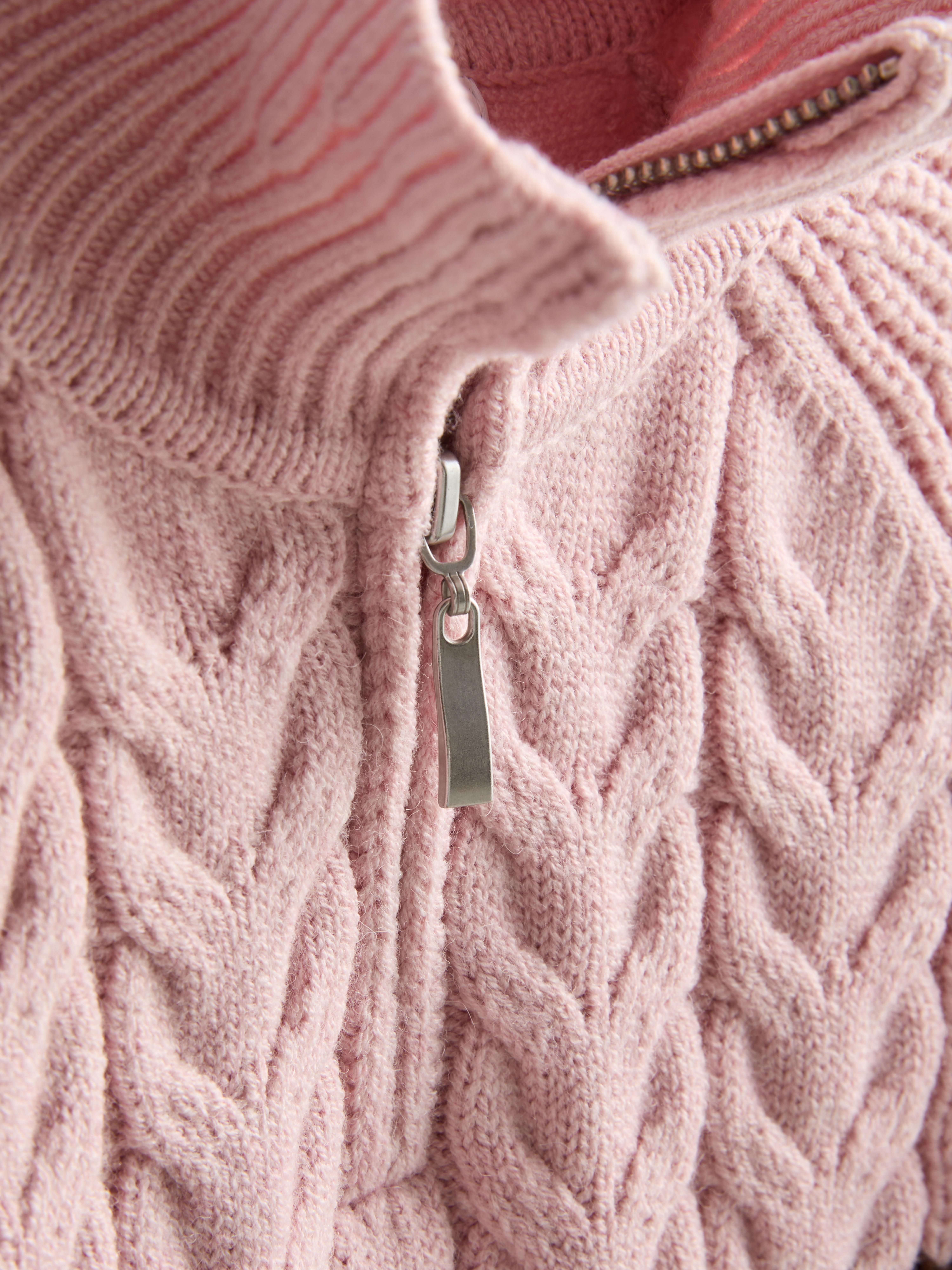 1.5-8yrs | Half-Zip Cable Knit Jumper