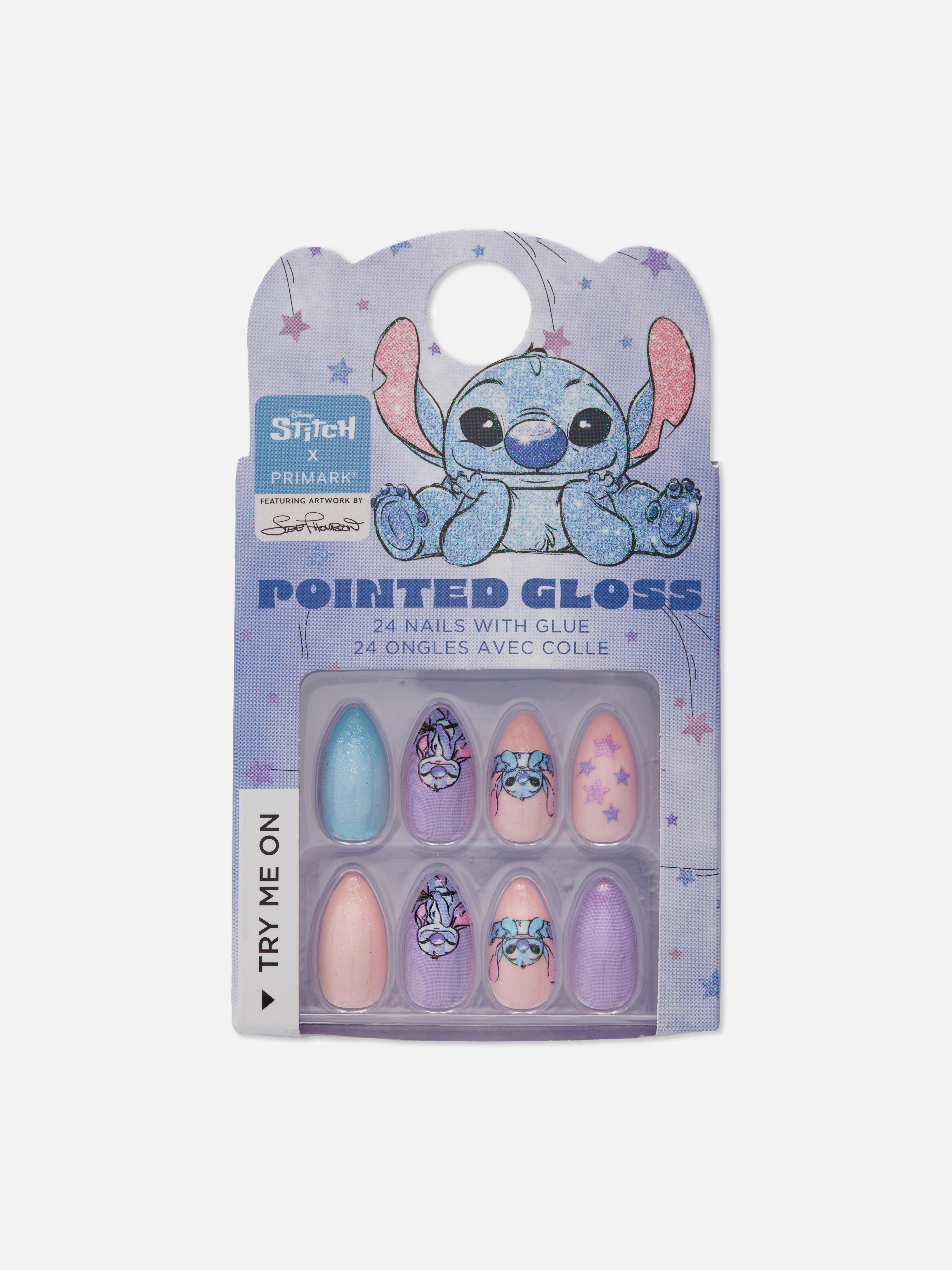 Disney’s Stitch Pointed Gloss False Nails