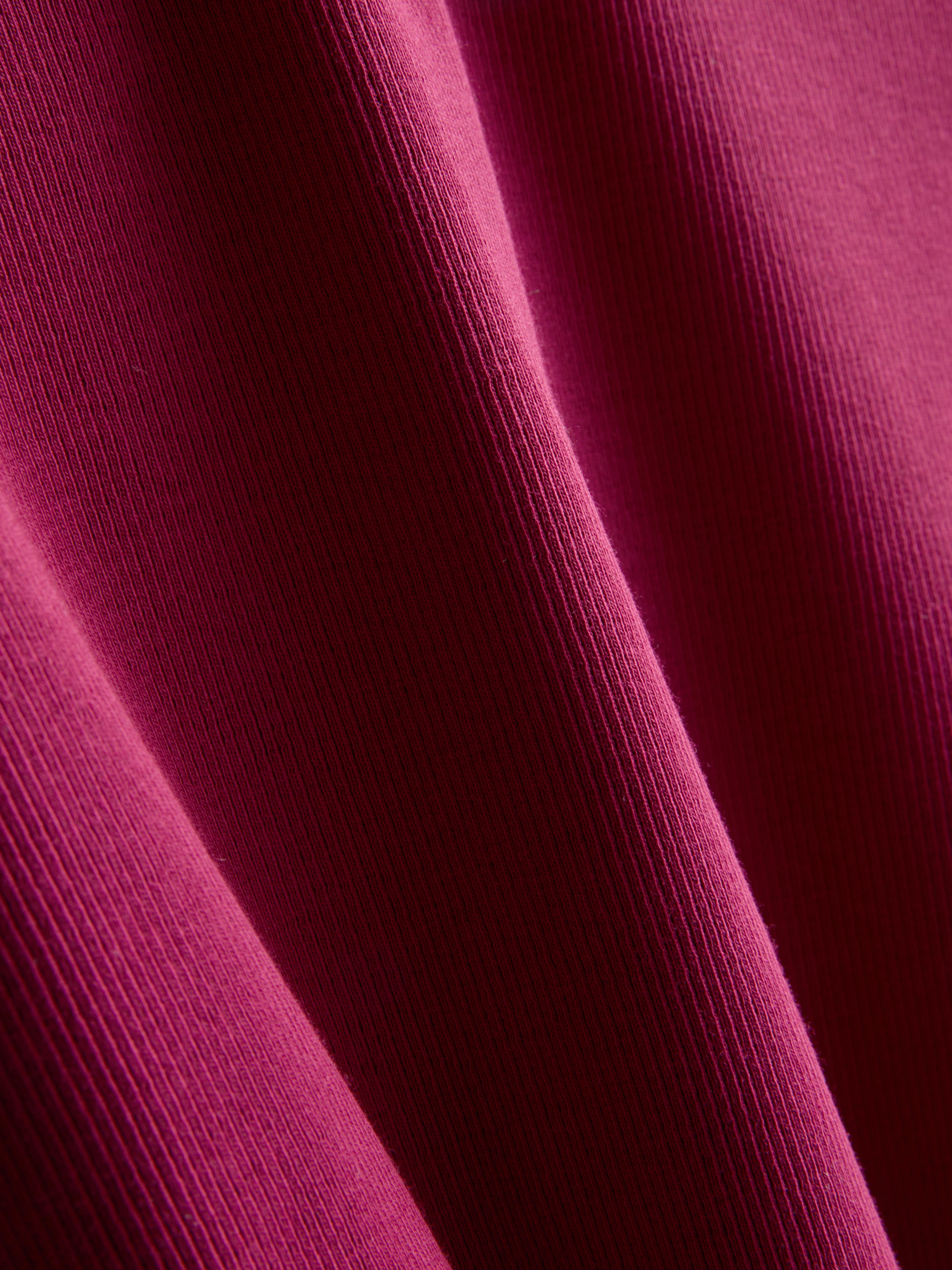 Cropped Ribbed Crew Top