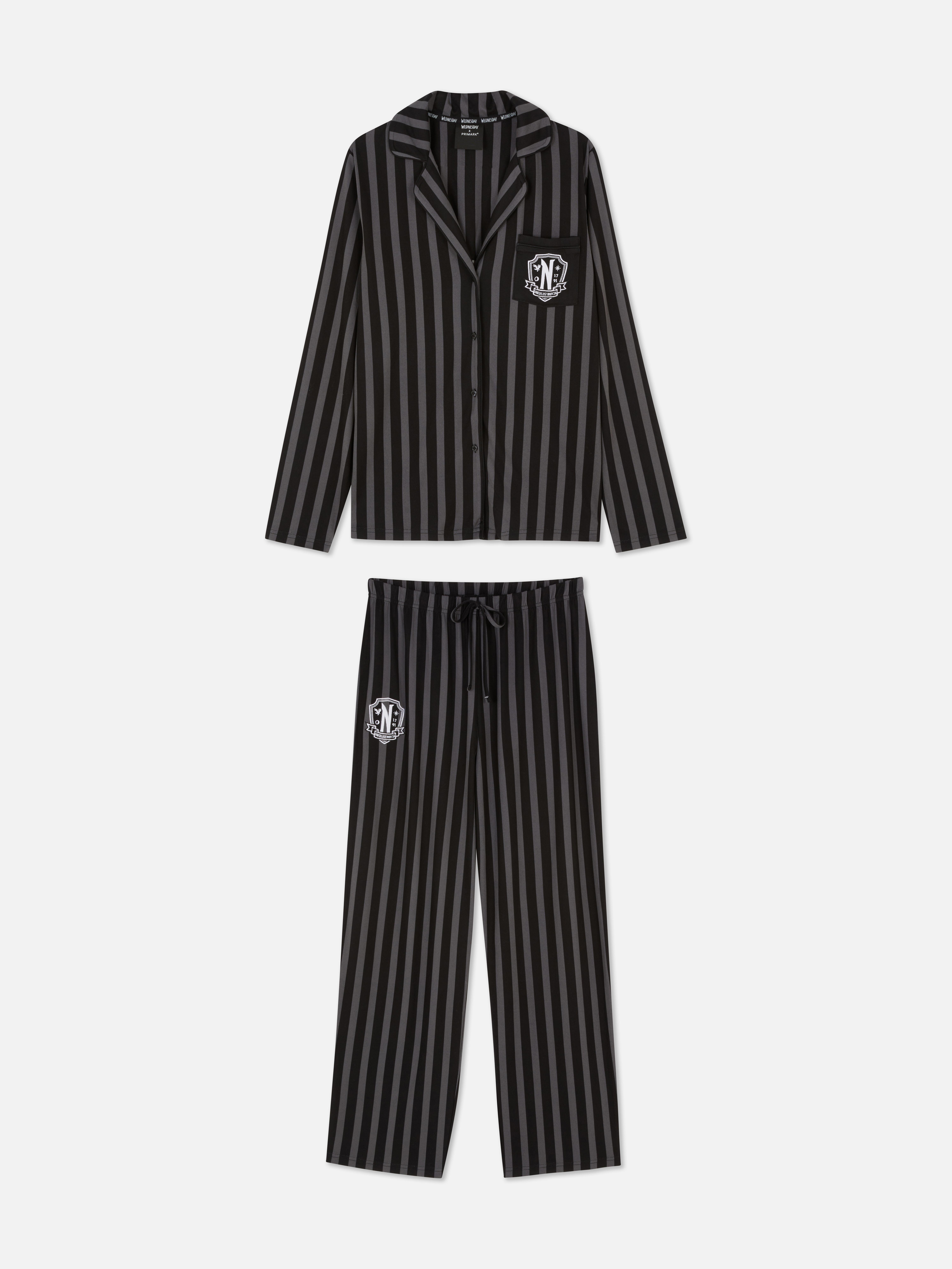 Wednesday Striped Boyfriend Pyjama Set