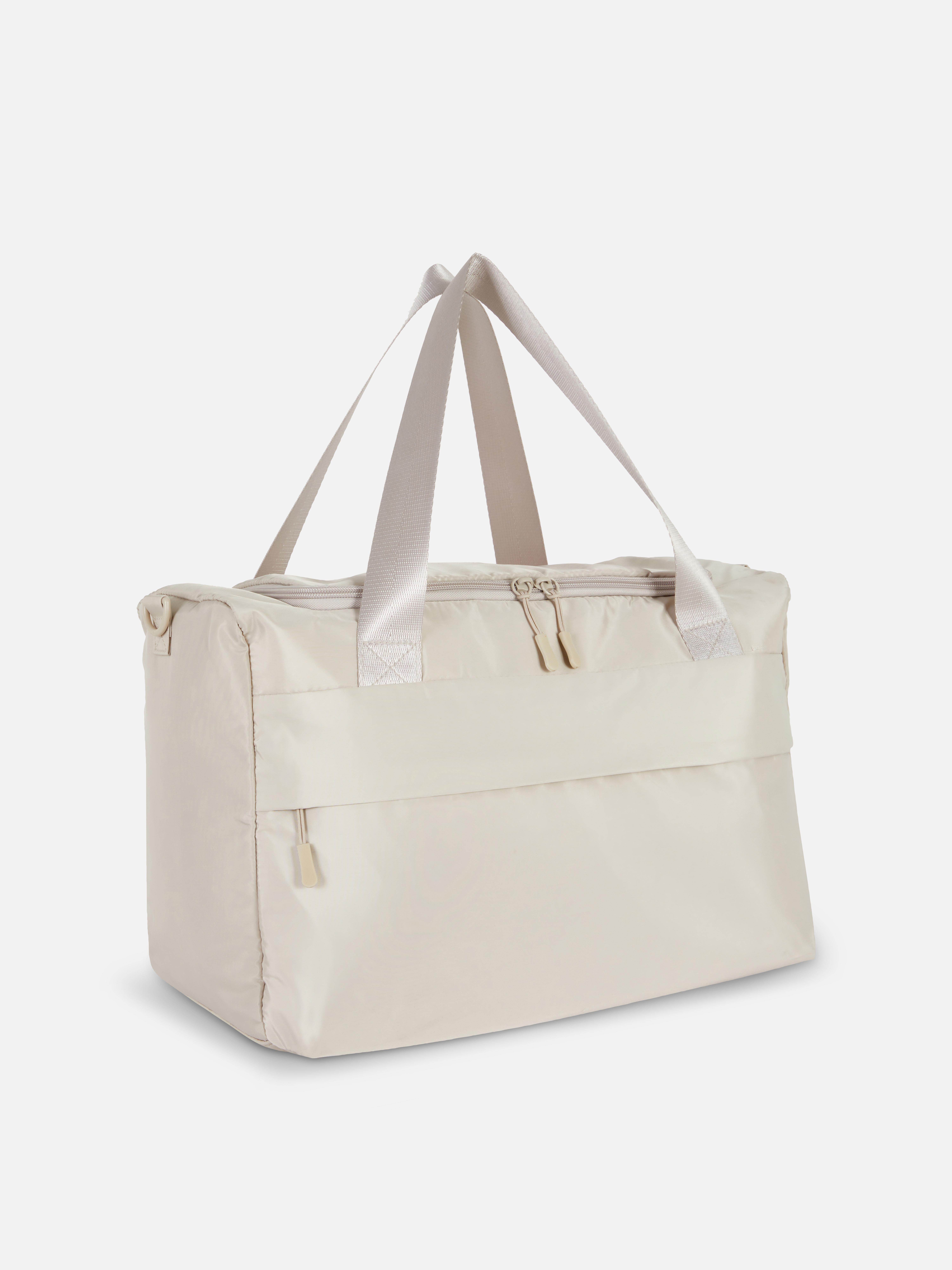 Women's Natural Zip Up Travel Bag | Primark
