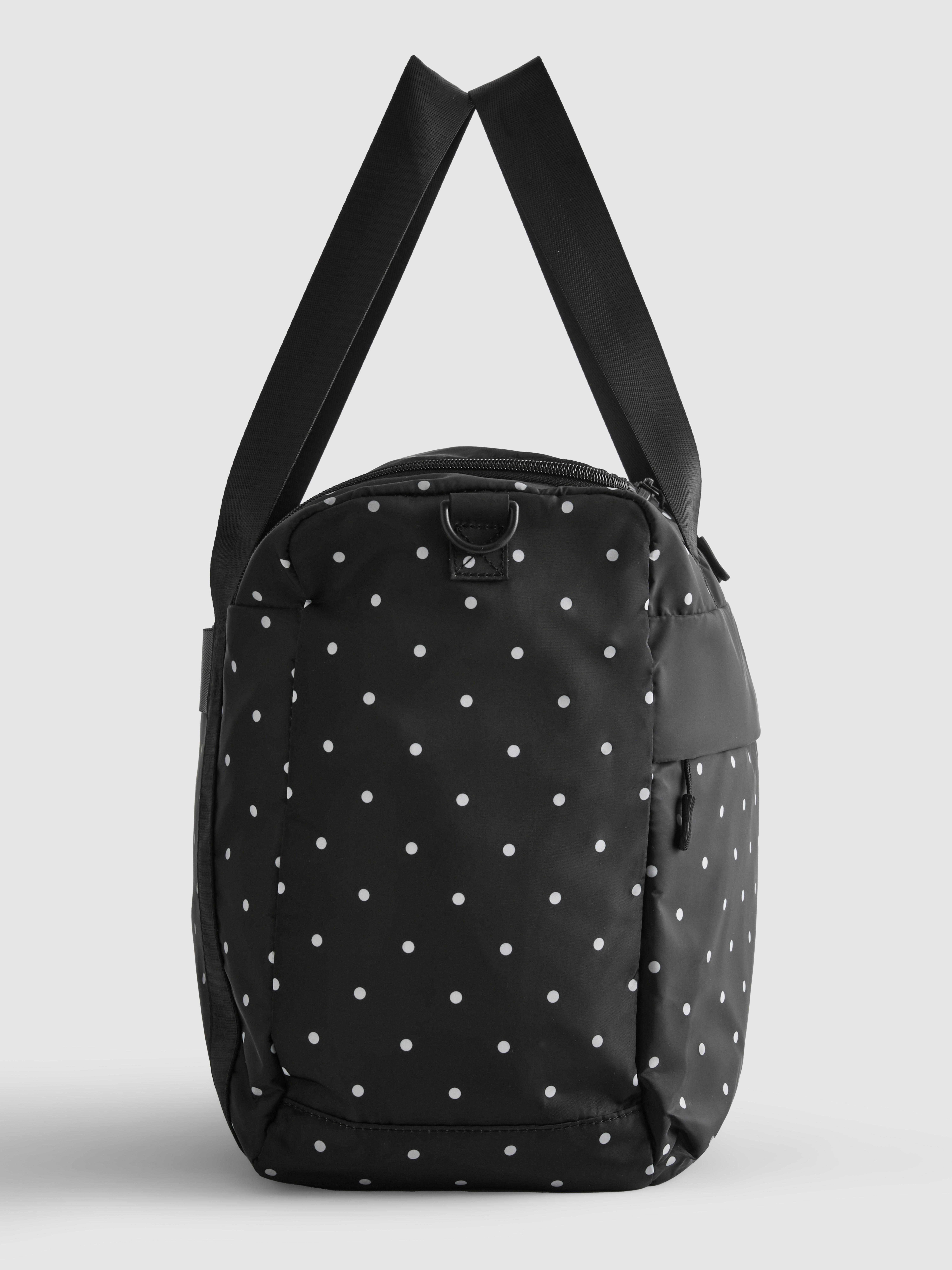 Women's Black/White Zip Up Travel Bag | Primark