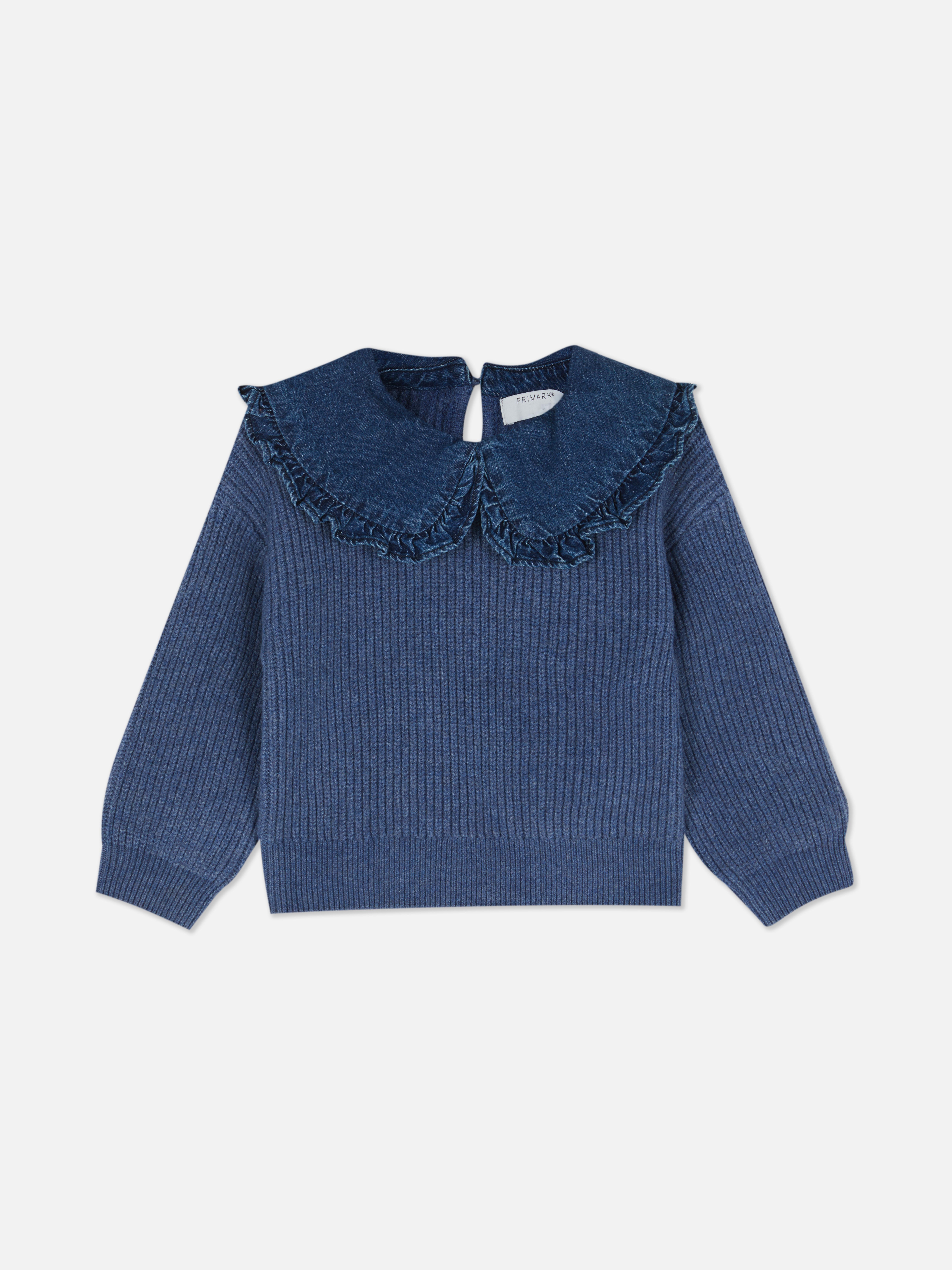 1.5-8yrs | Denim Collared Jumper