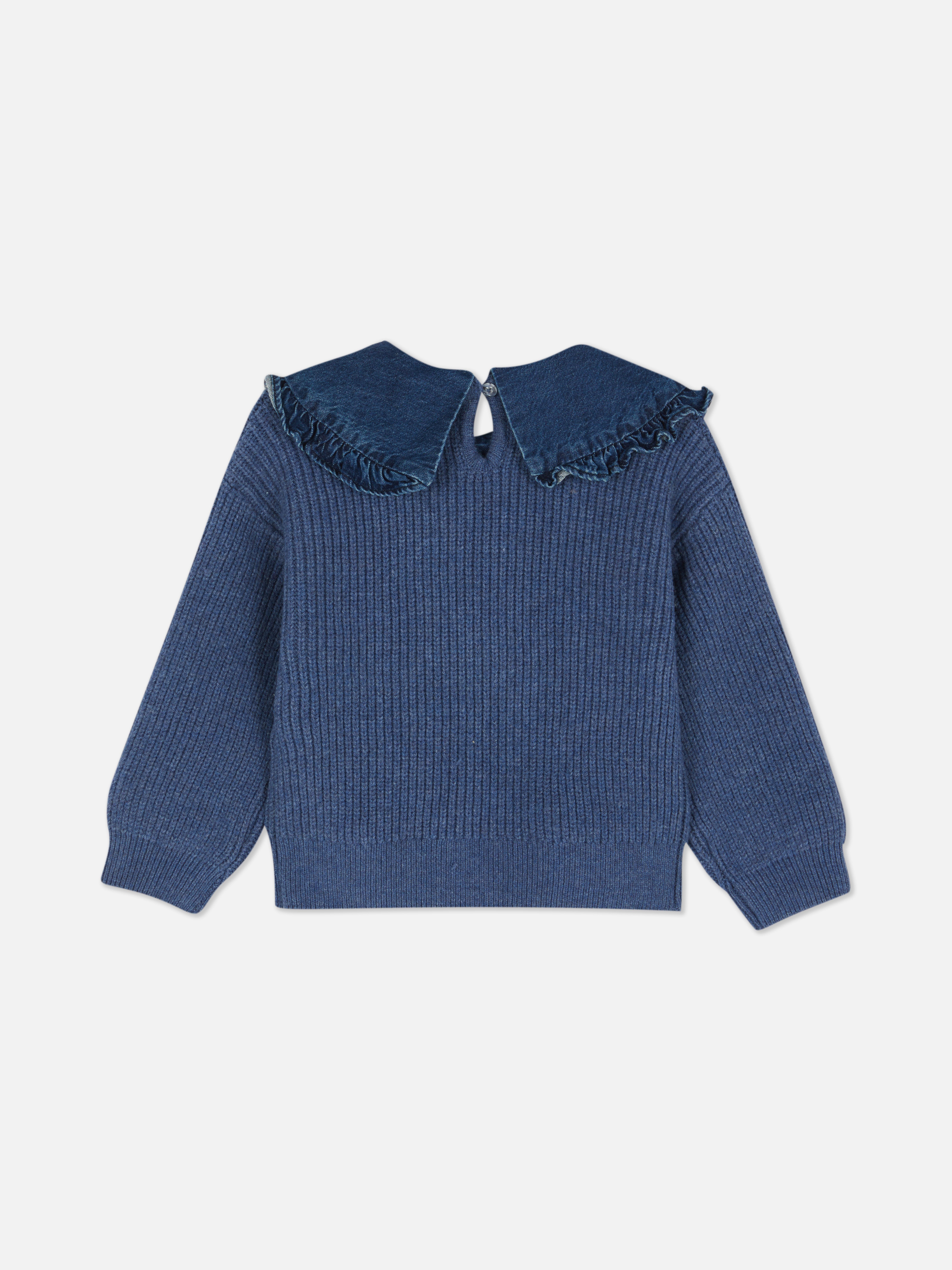 1.5-8yrs | Denim Collared Jumper