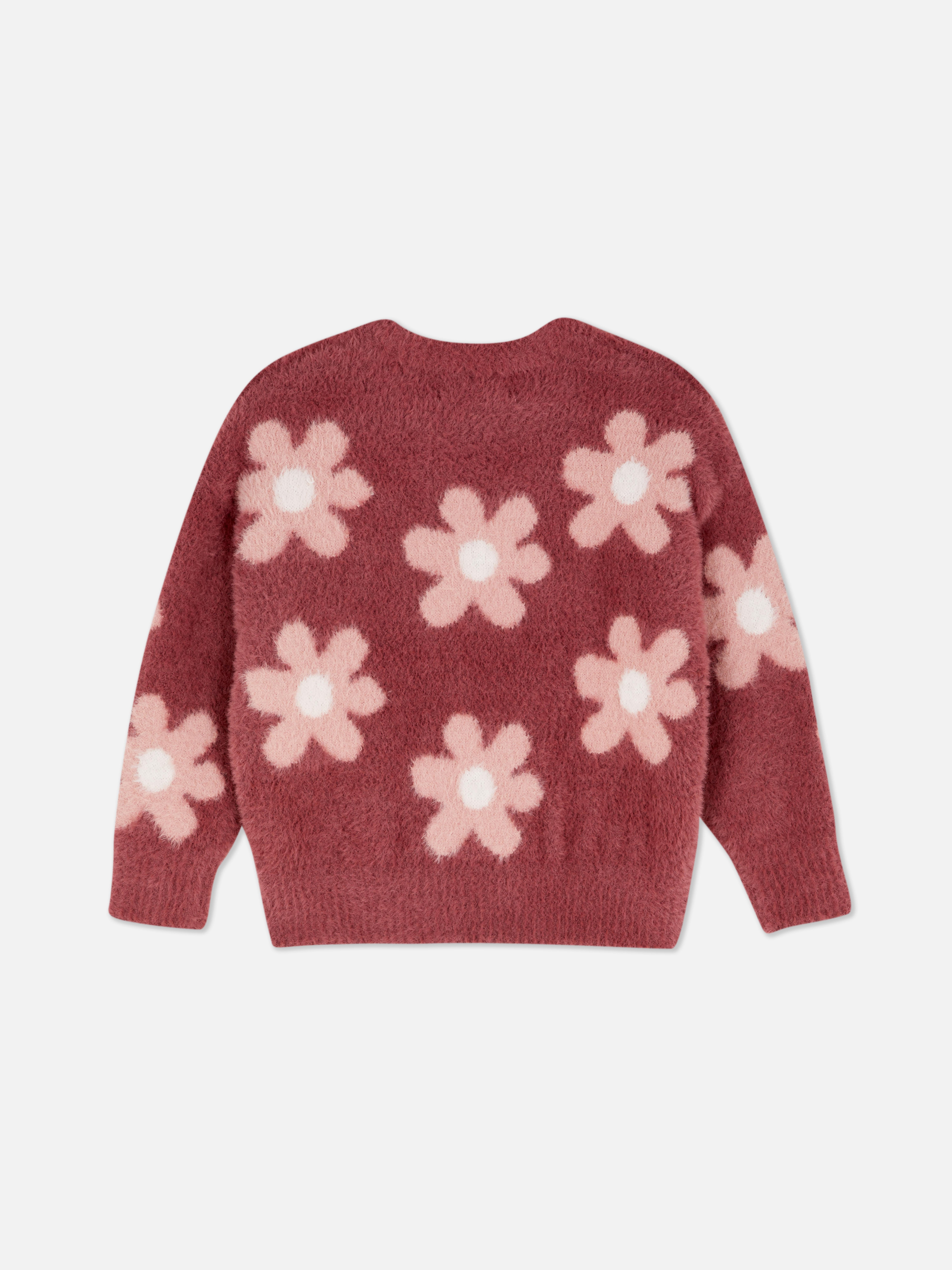 1.5-8yrs | Floral Fluffy Jumper
