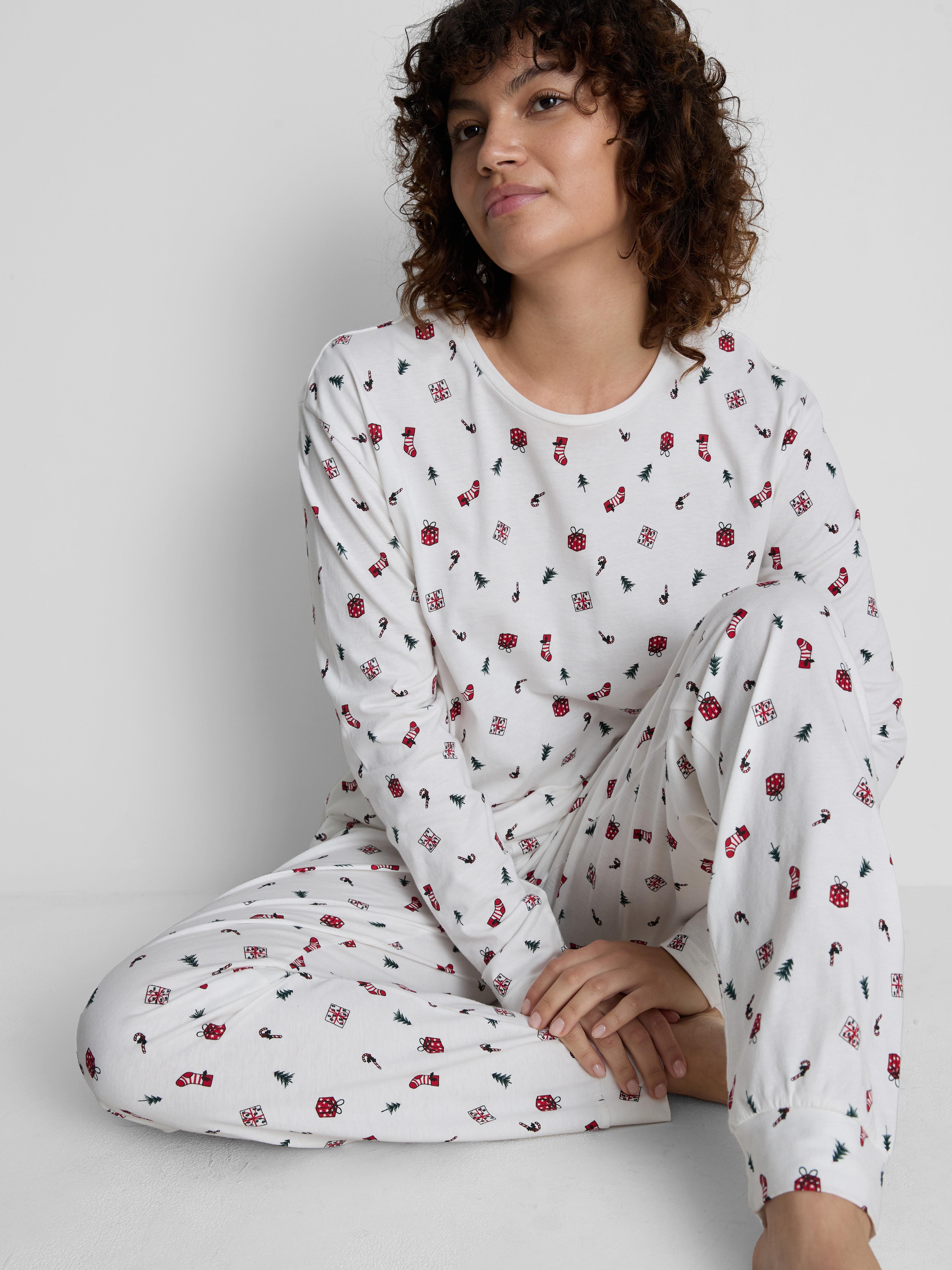 Christmas Print Long Pyjamas