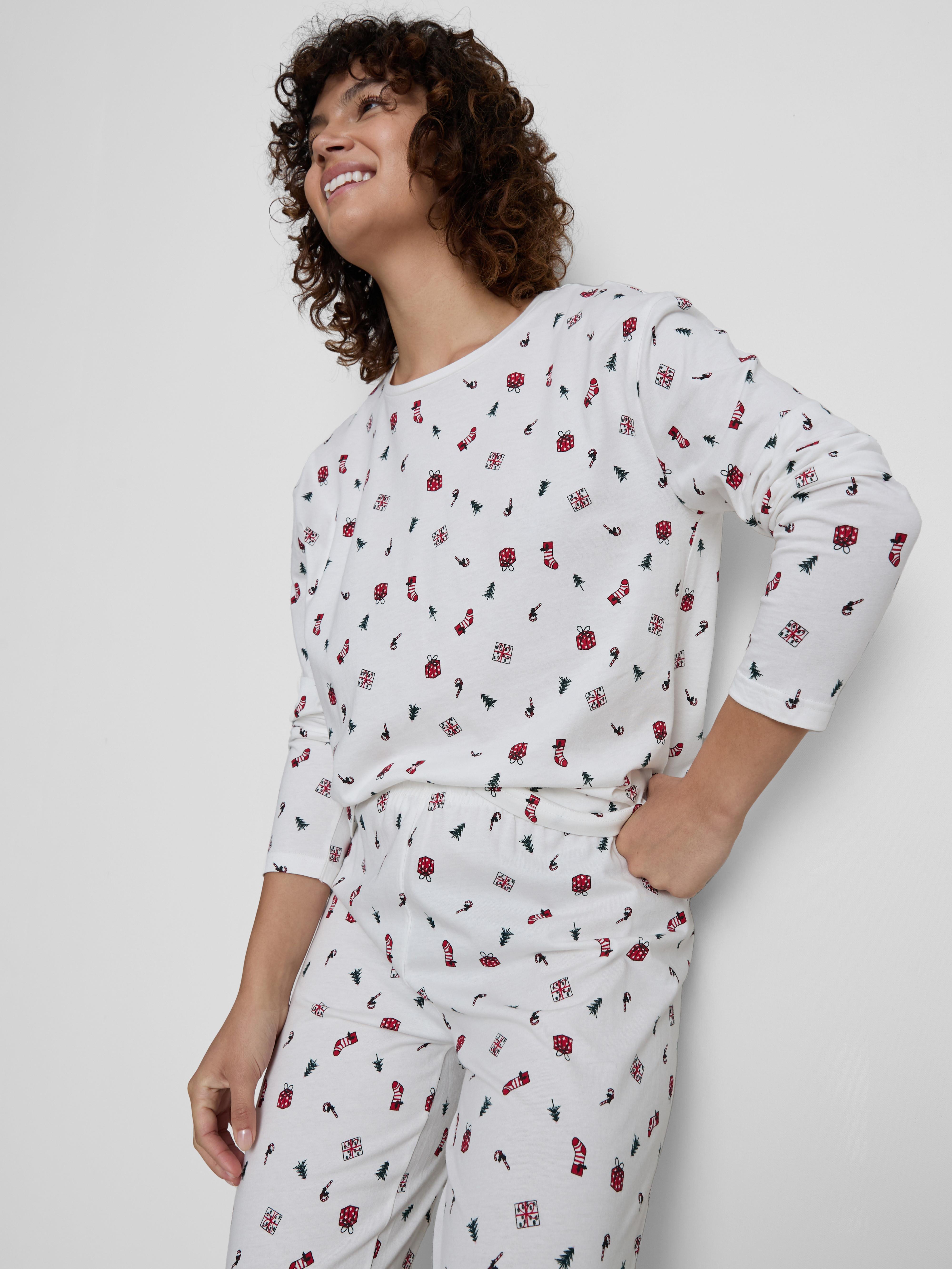 Christmas Print Long Pyjamas