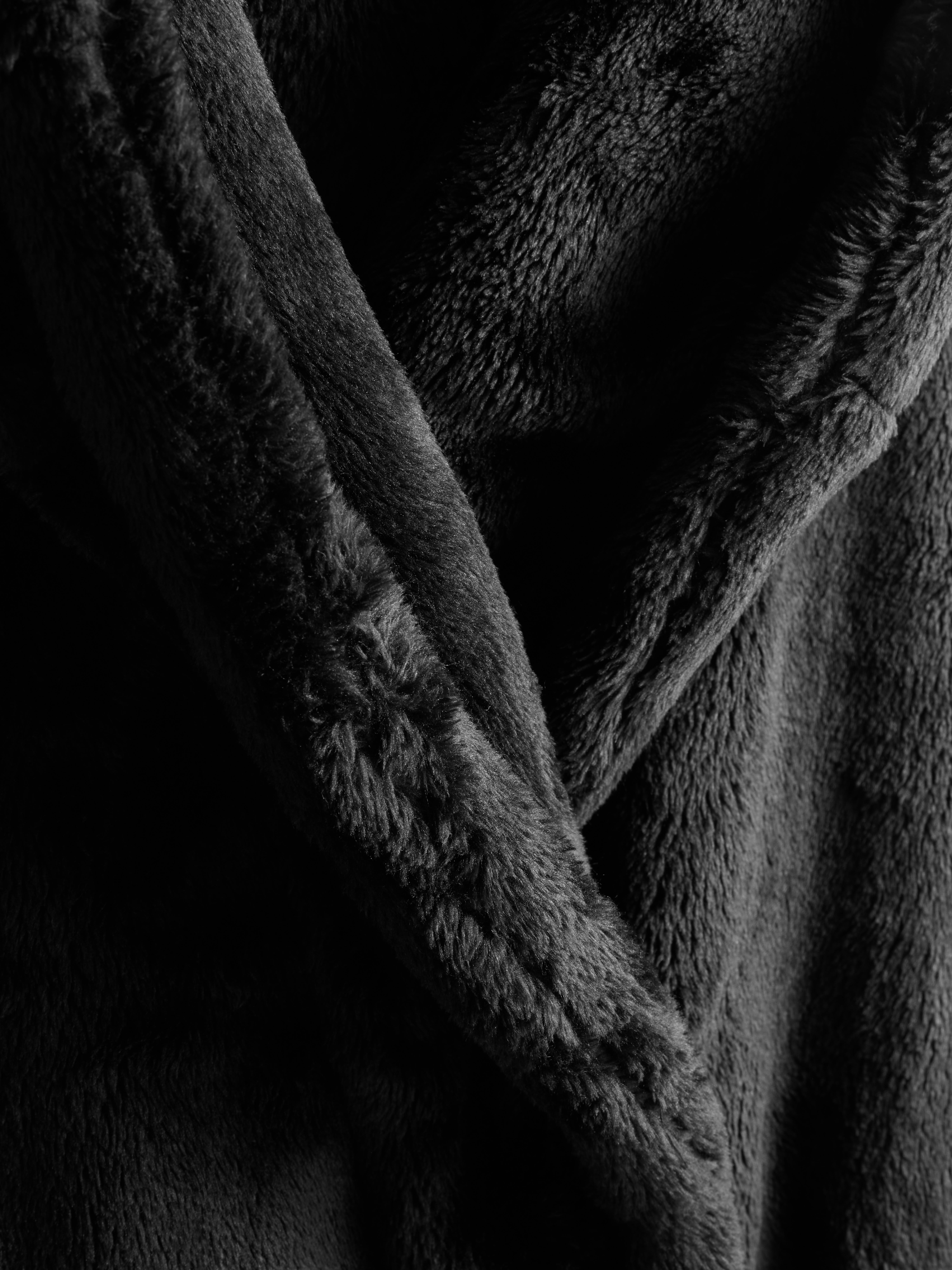 Robe de chambre longue à capuche de luxe