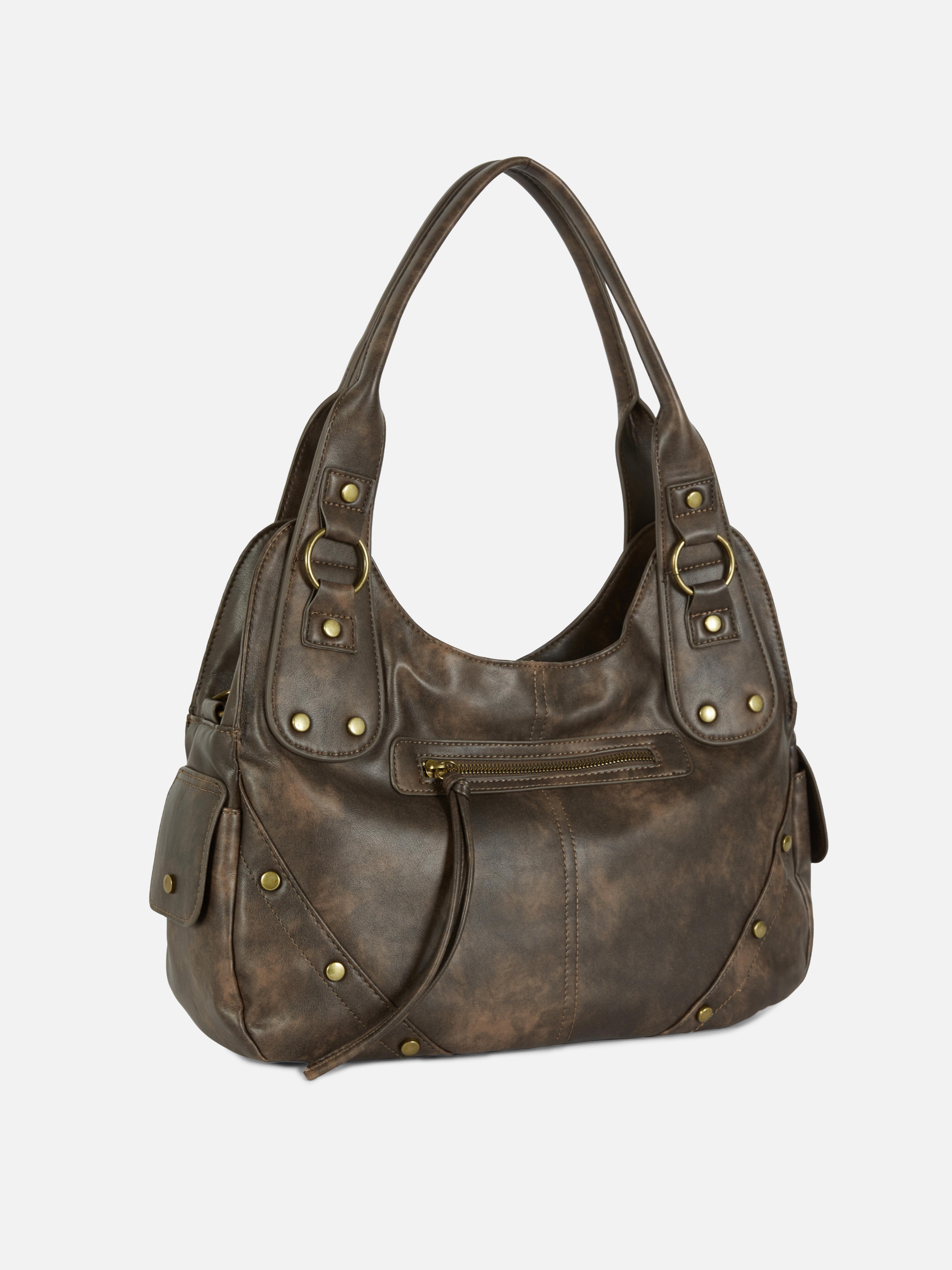 Womens Brown Distressed Slouchy Tote Bag | Primark