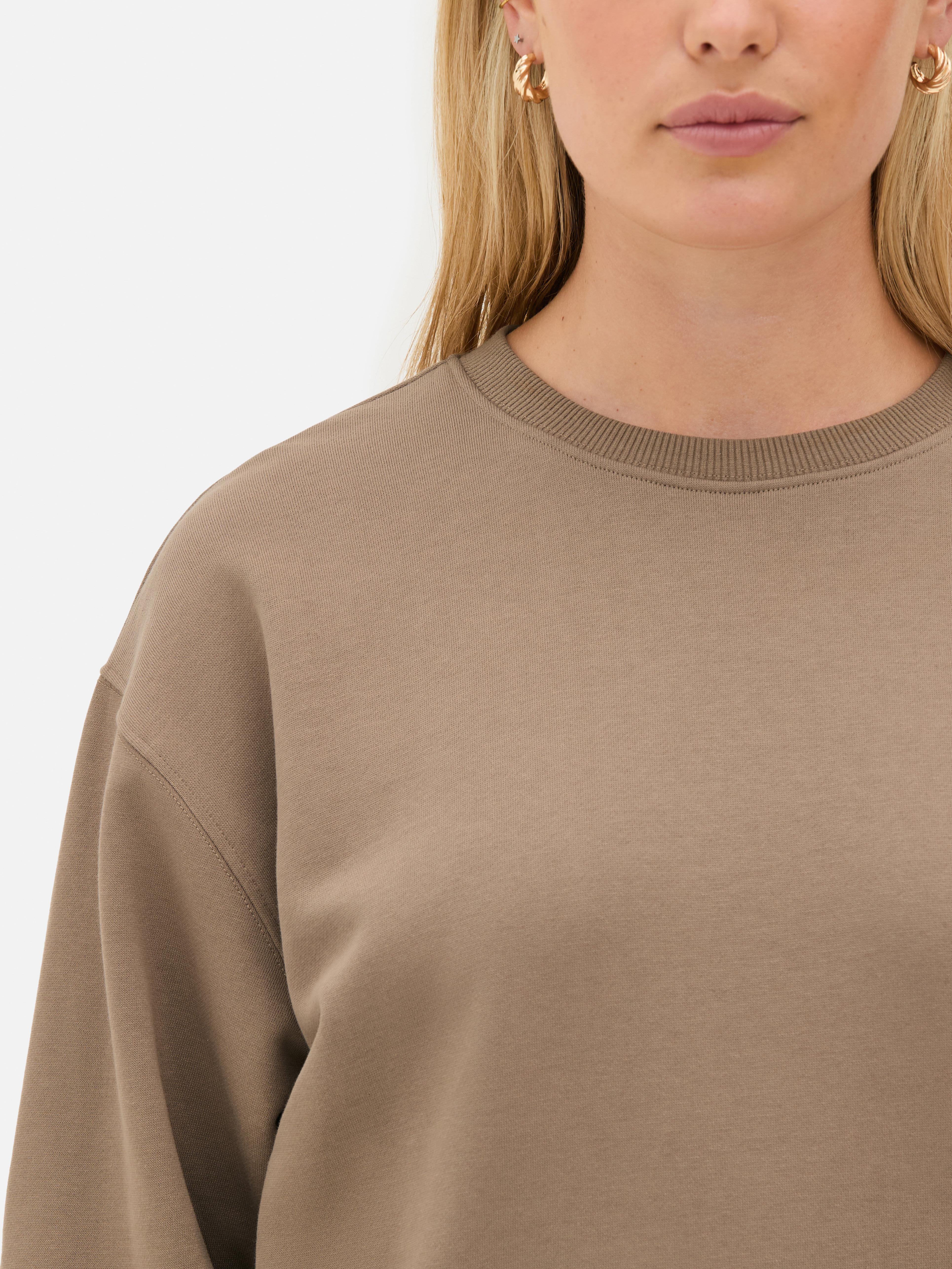 Sweat-shirt à coutures basses aux épaules