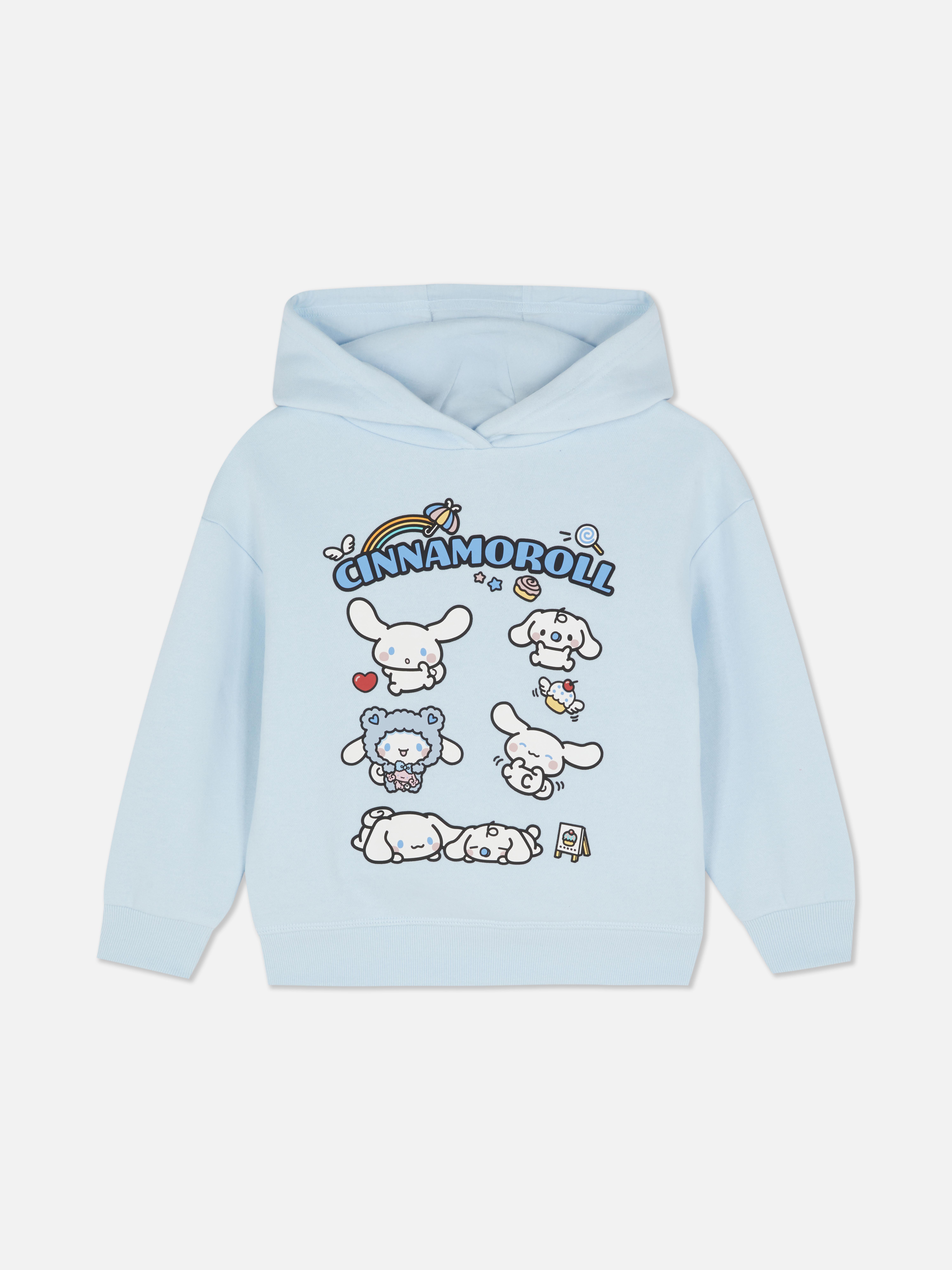 1,5-8 anos | Camisola capuz Hello Kitty Cinnamoroll