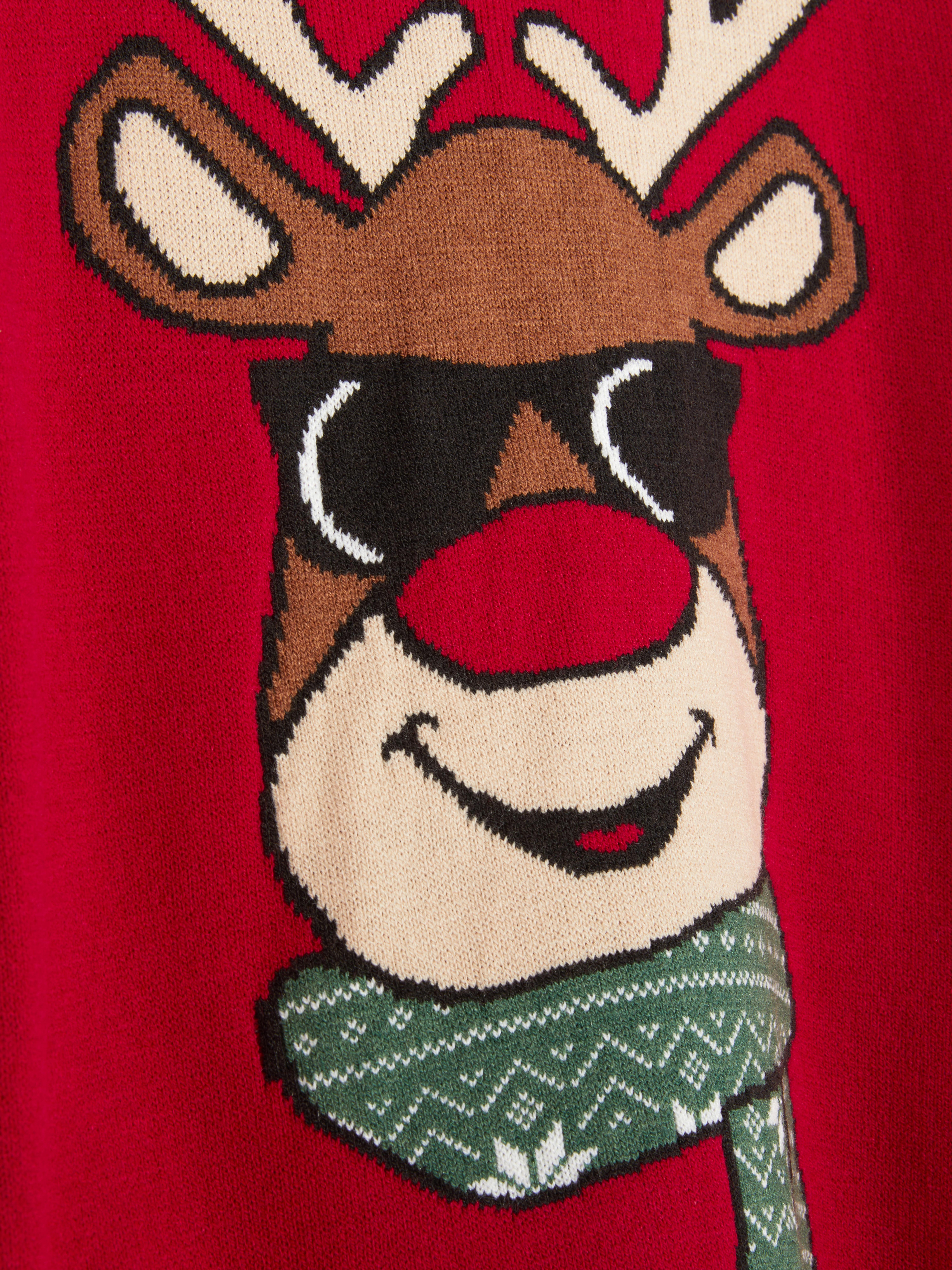 7-15 jr | Kersttrui met rendier