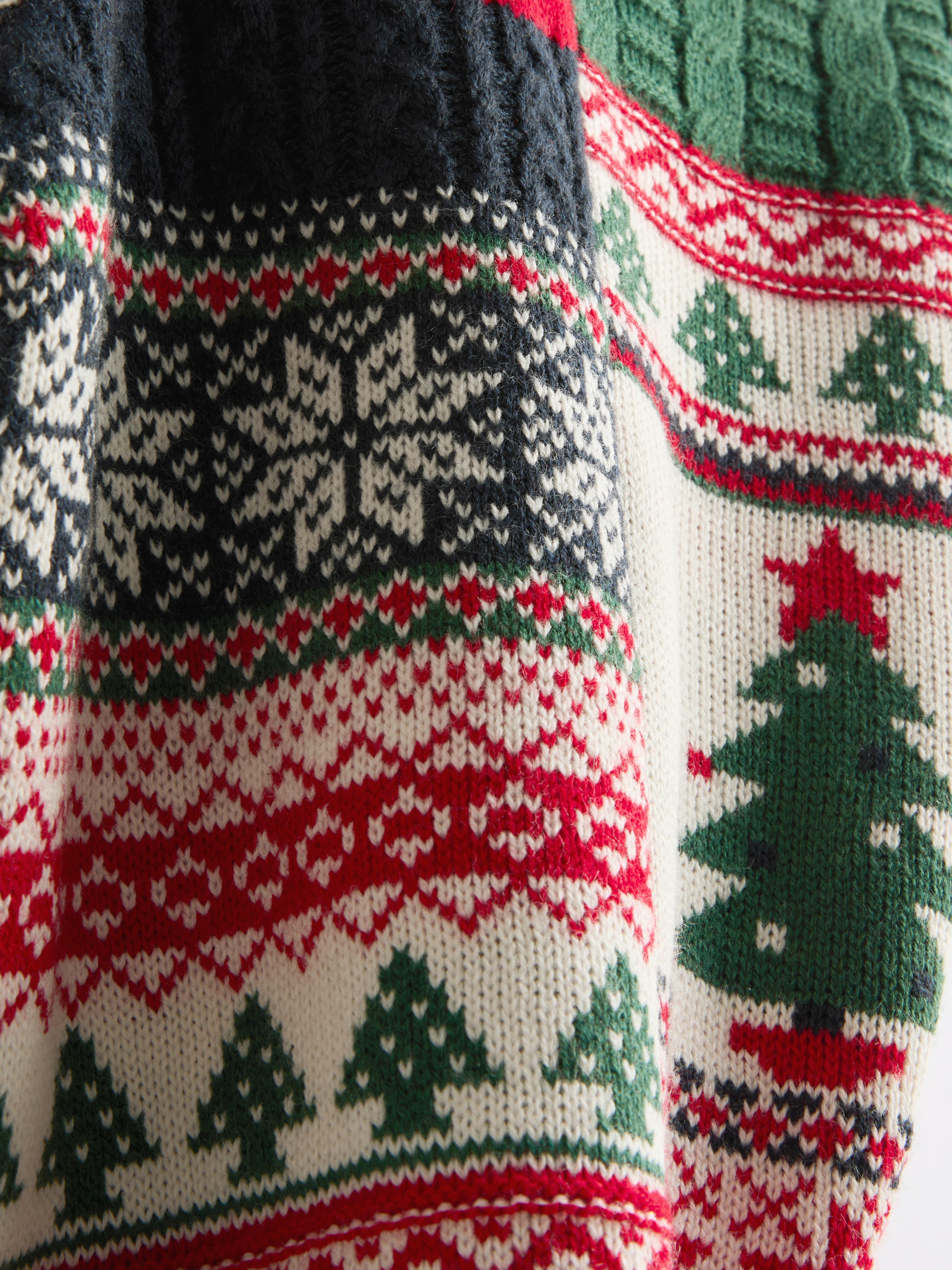 1.5-8yrs | Christmas Patchwork Jumper