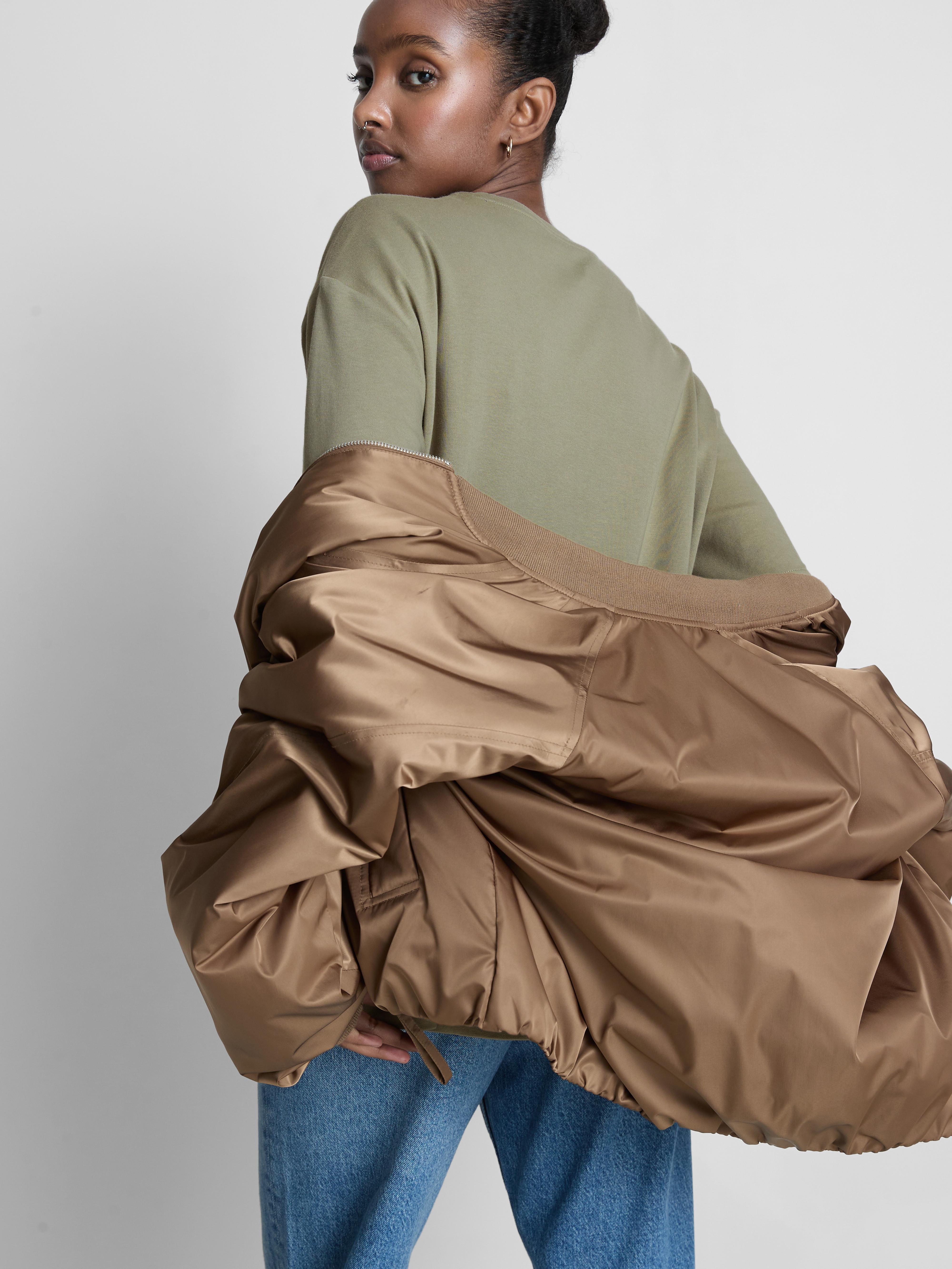 Women's Olive Relaxed Cotton Tee