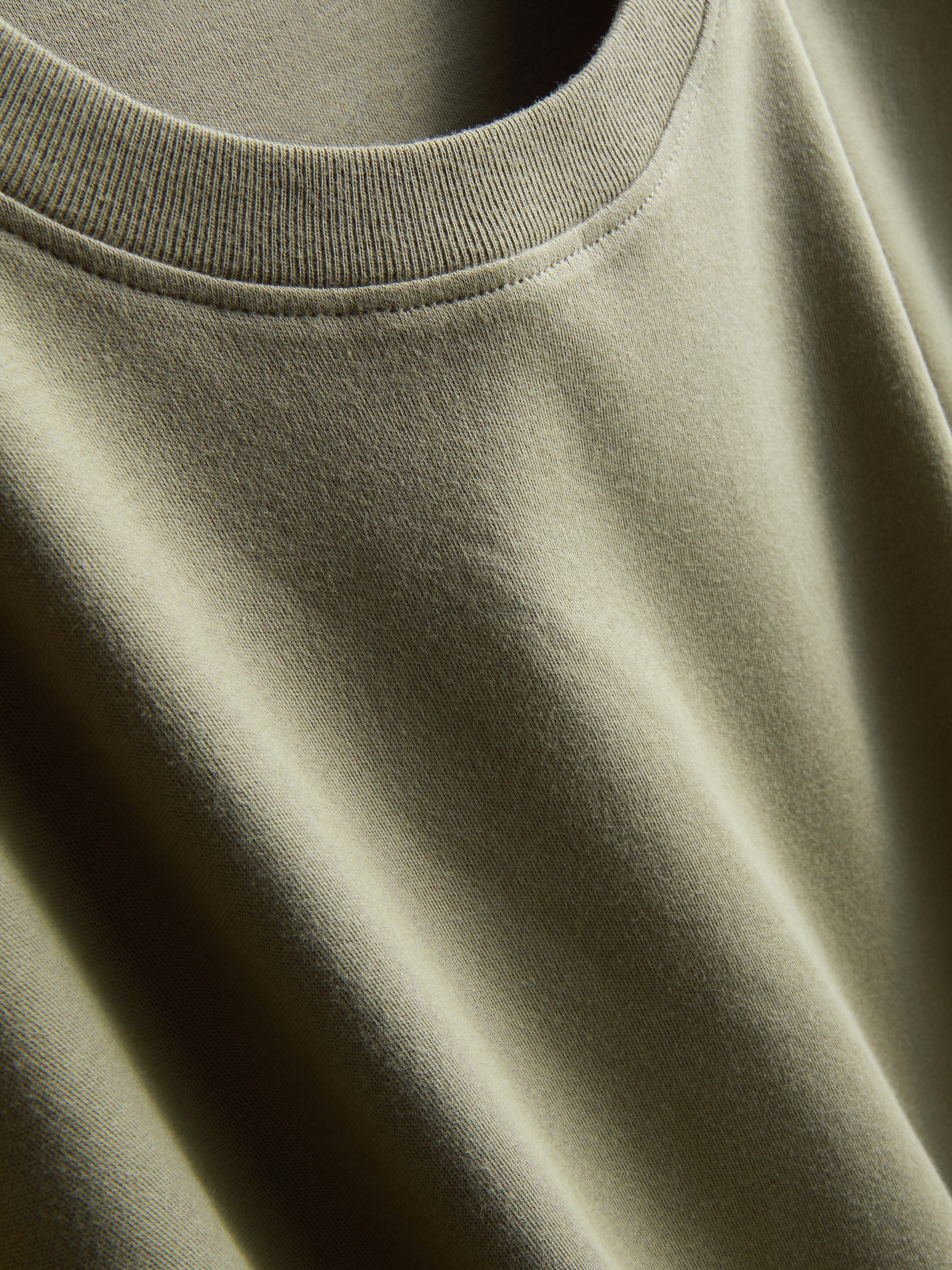 Women's Olive Relaxed Cotton Tee