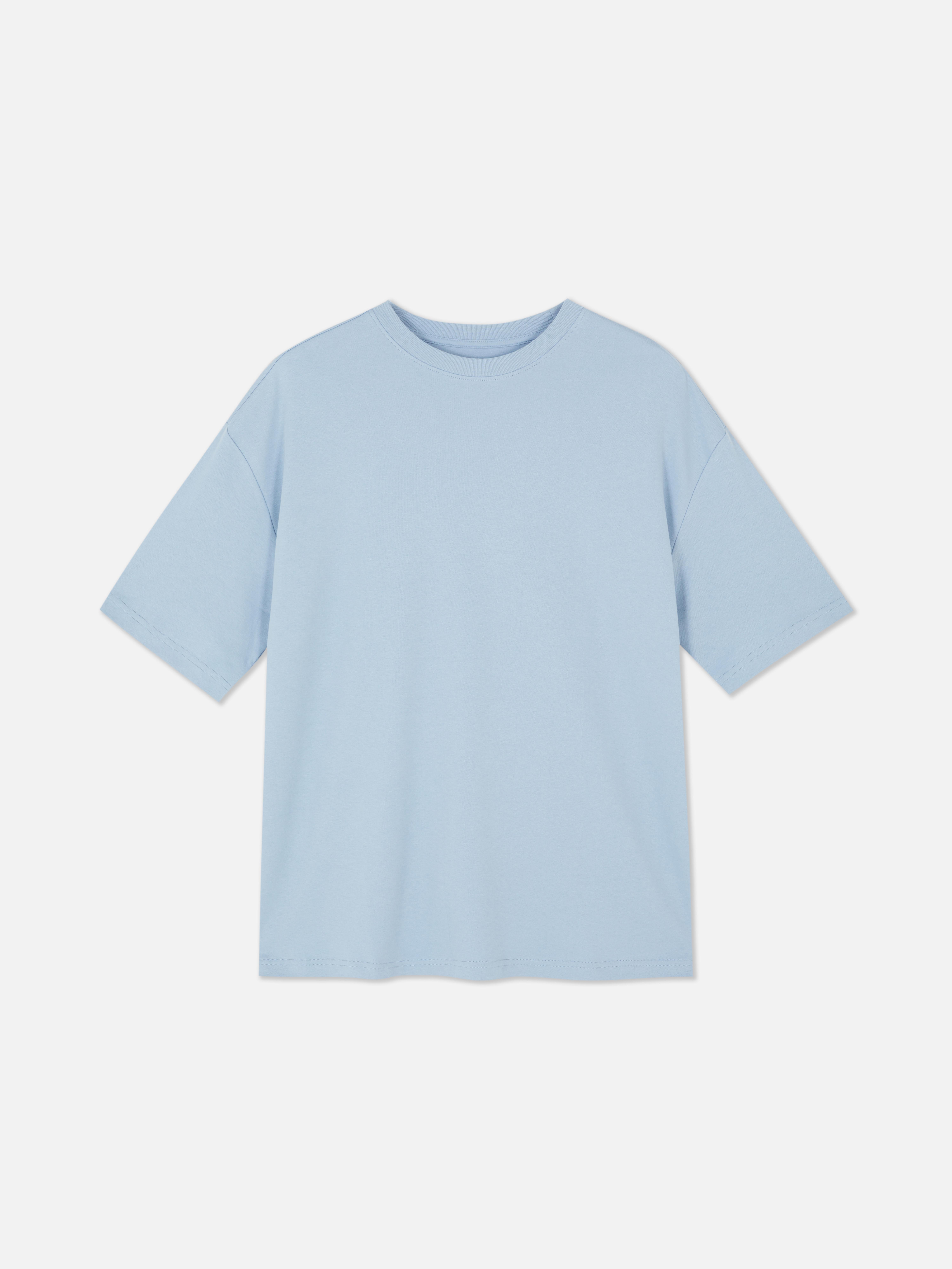 T-shirt algodão corte folgado