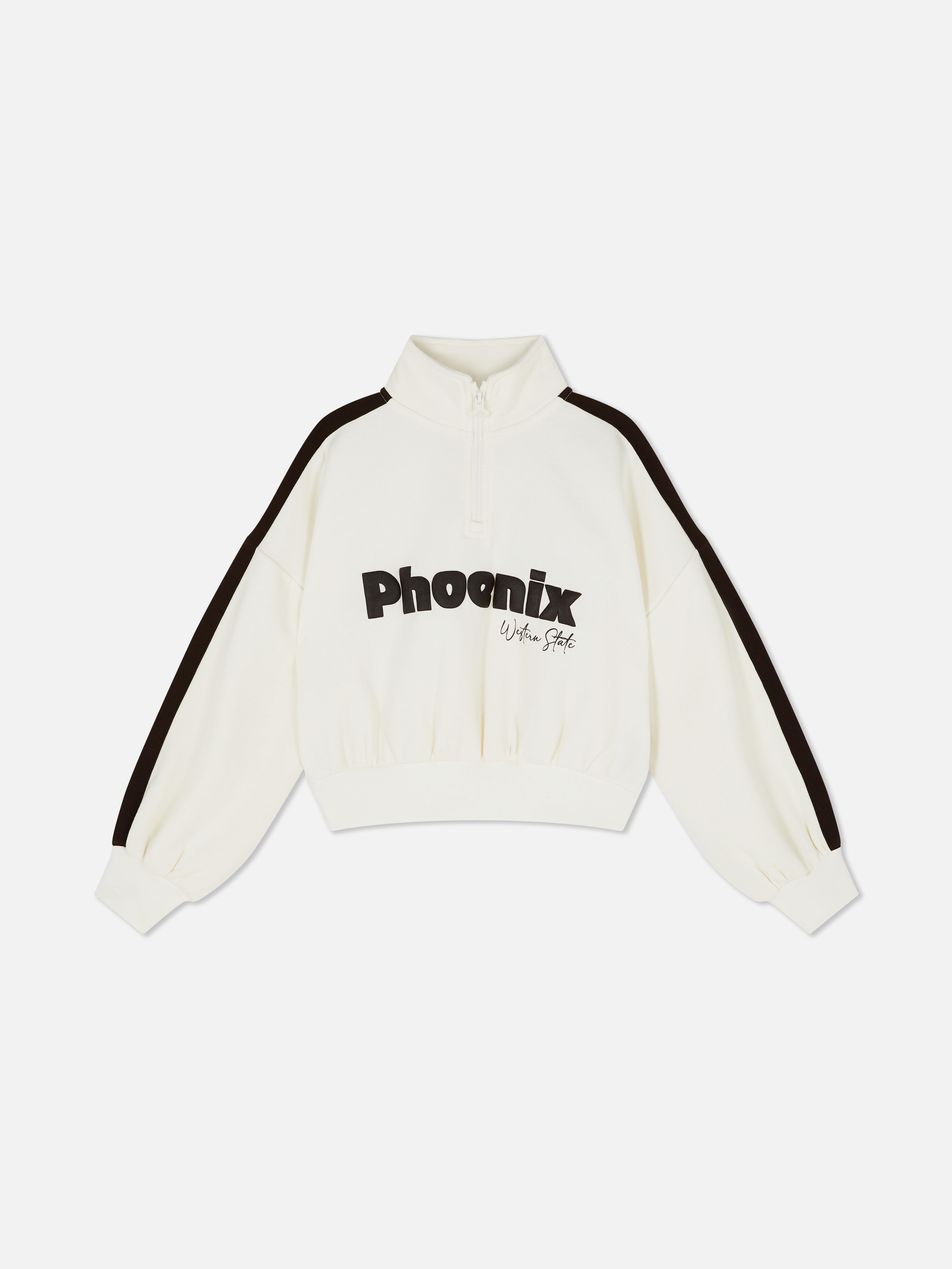 7-15yrs | Funnel Neck Half-Zip Sweatshirt