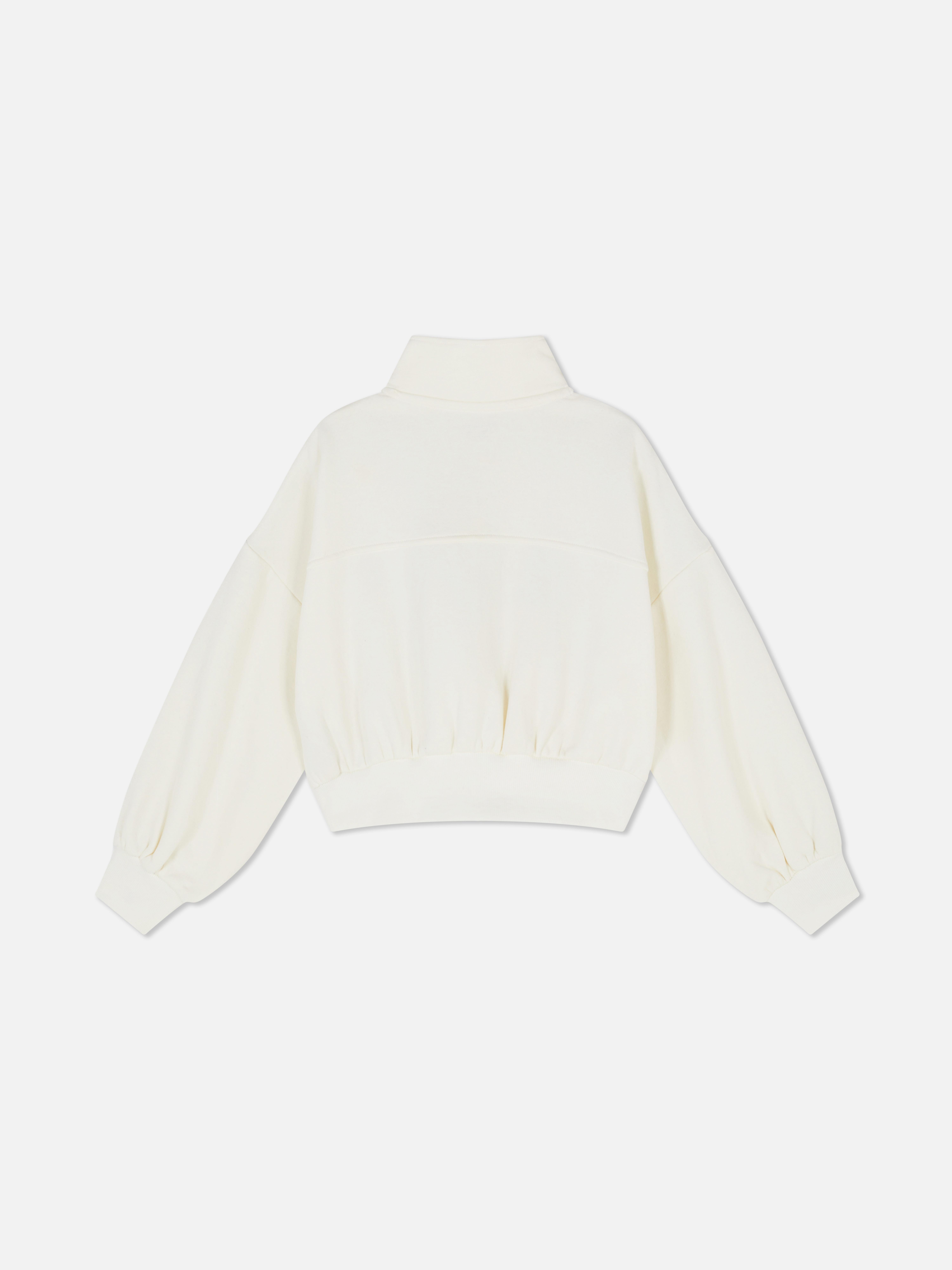 7-15yrs | Funnel Neck Half-Zip Sweatshirt