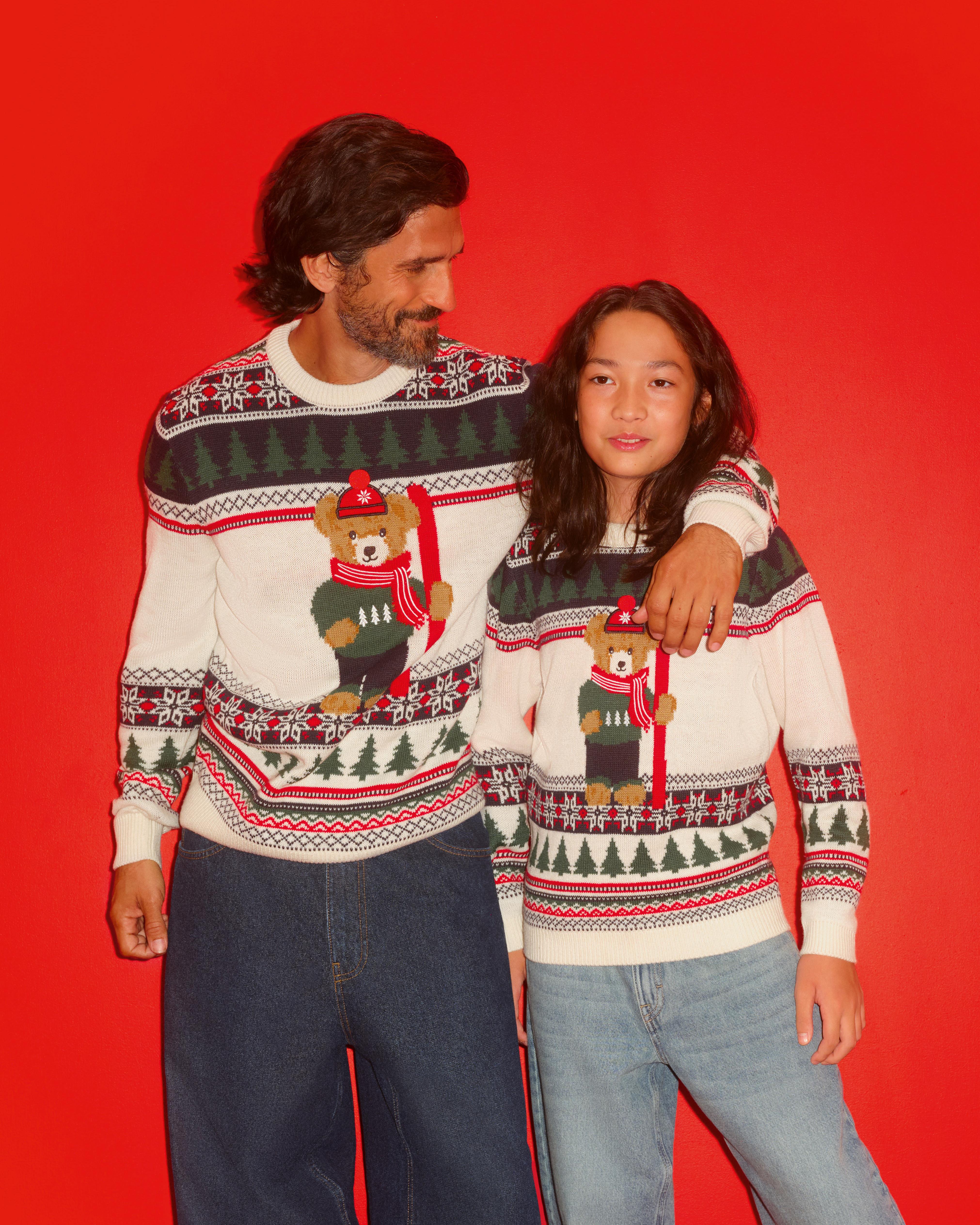 7-15yrs | Kid’s Bear Family Twinning Jumper