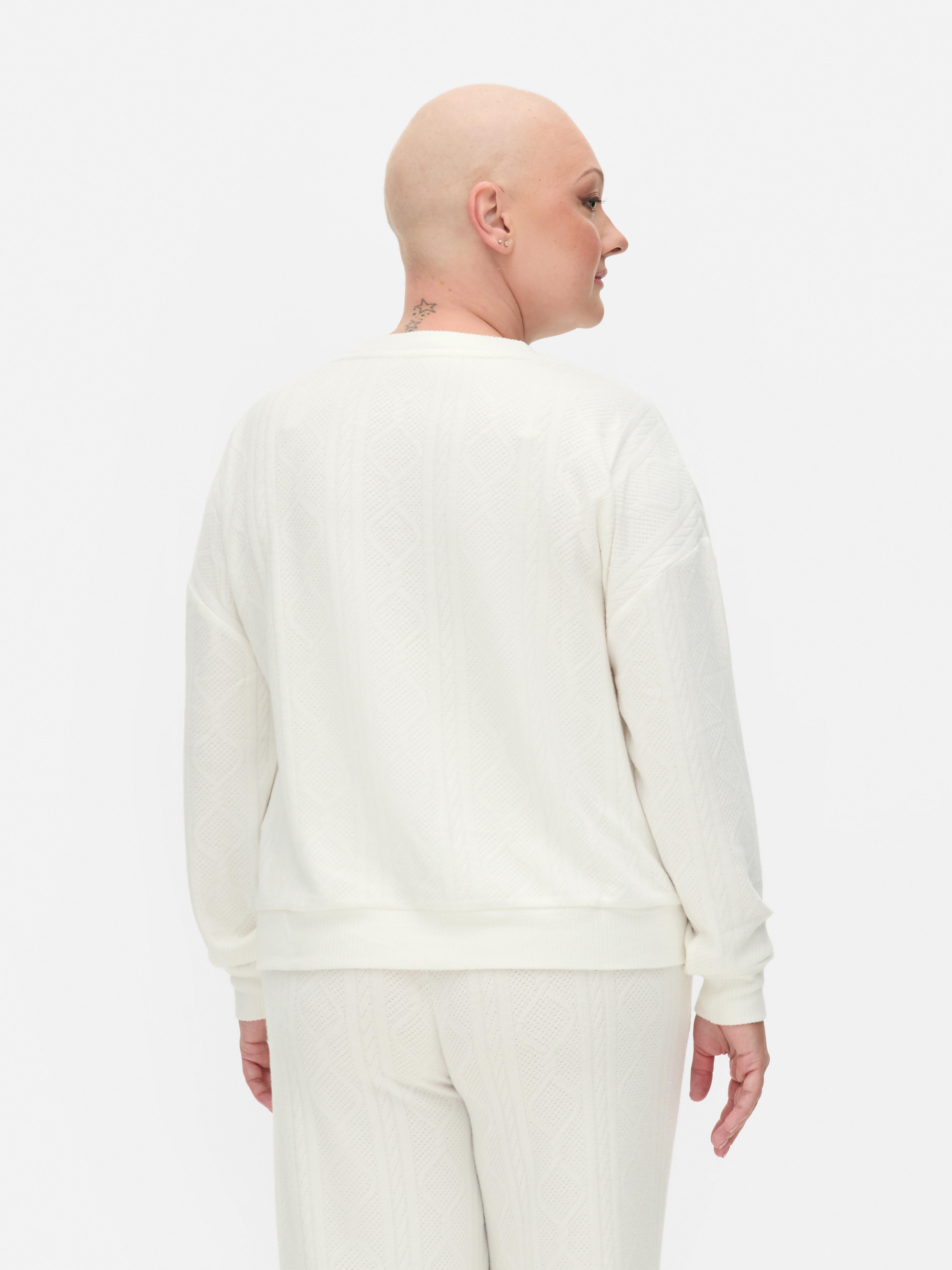 Super Soft Cable Pyjama Sweatshirt