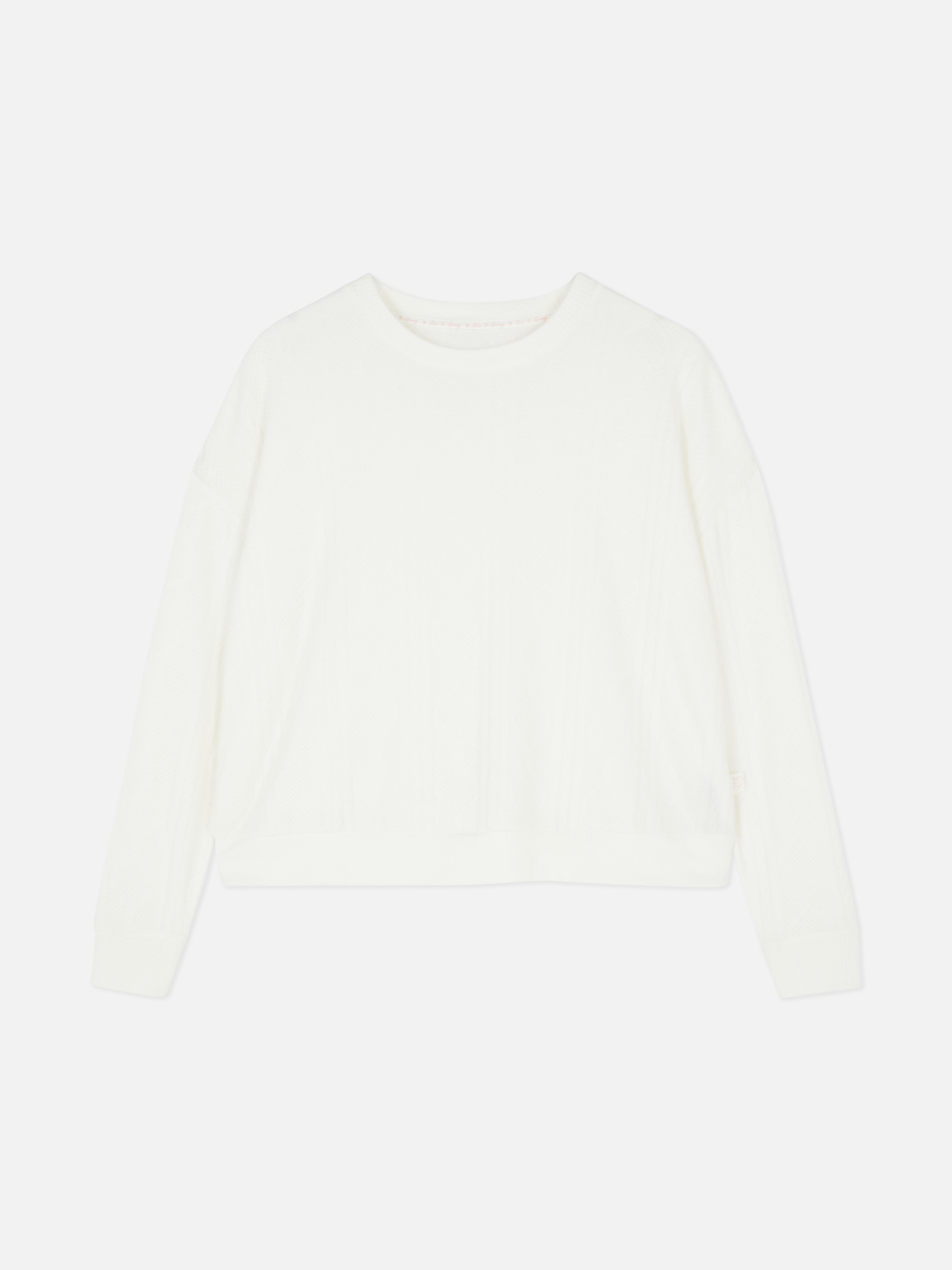 Super Soft Cable Pyjama Sweatshirt