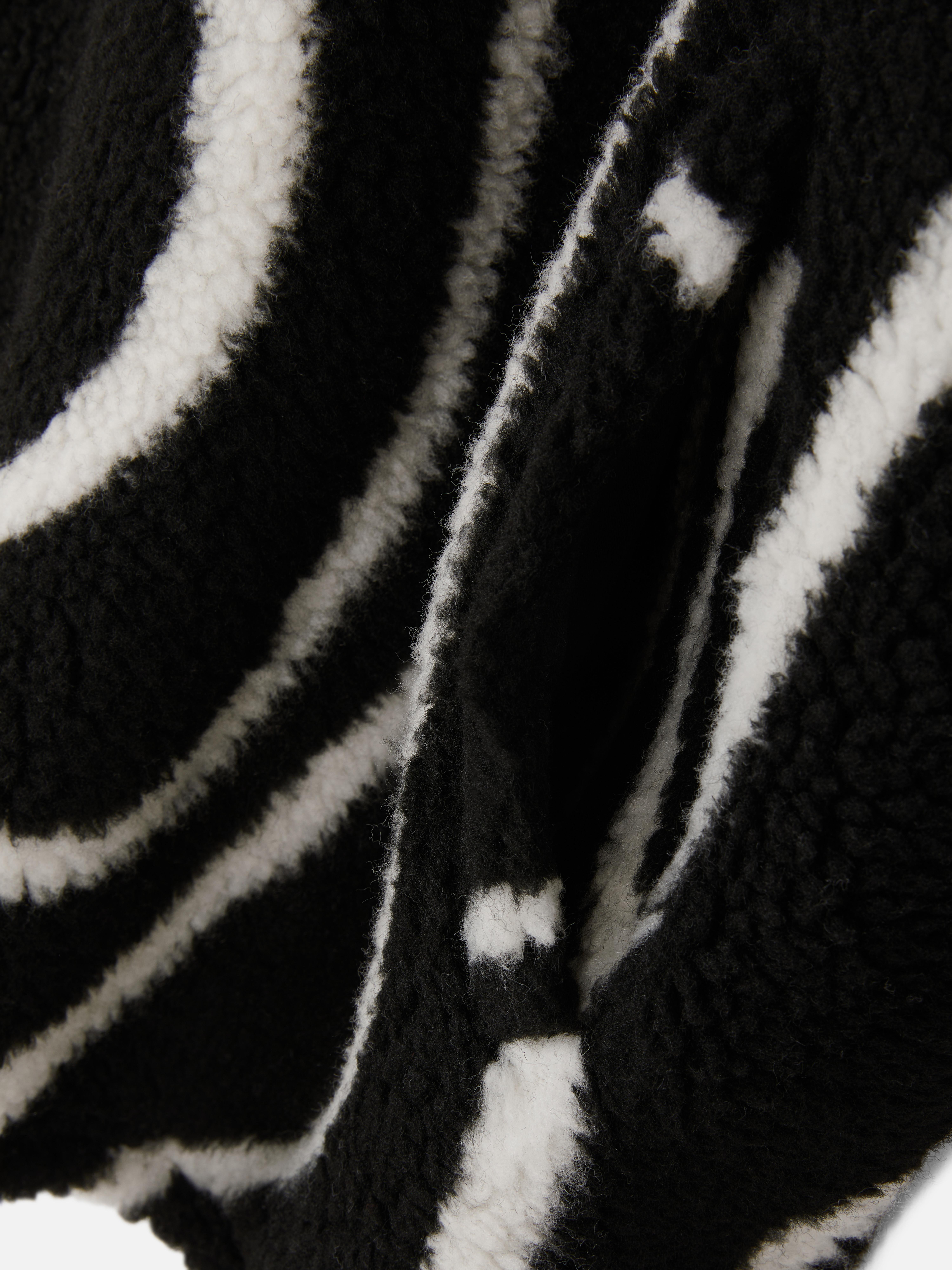 Printed Half Zip Borg Fleece