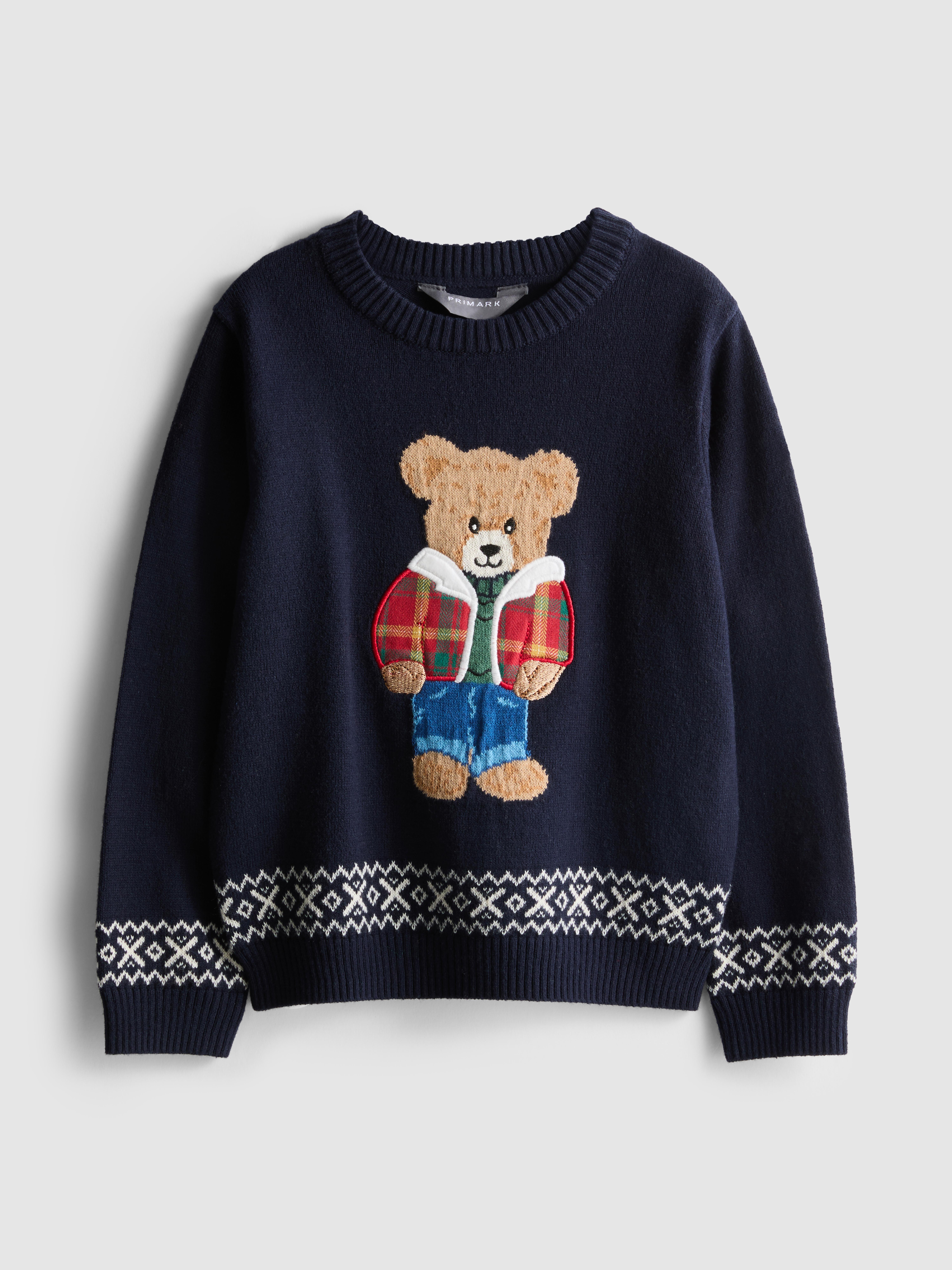 18 mois–8 ans | Pull à motif ourson