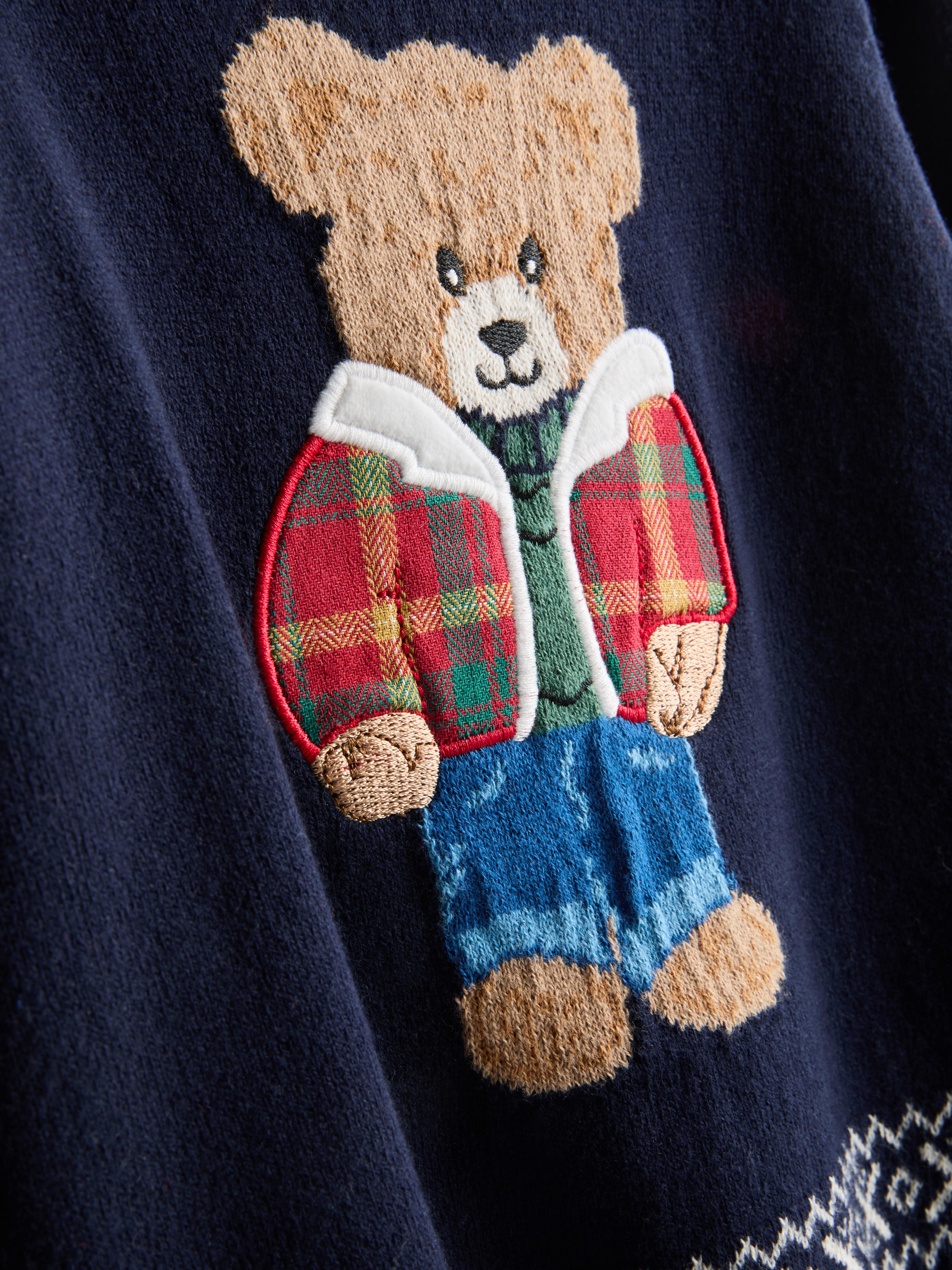 18 mois–8 ans | Pull à motif ourson