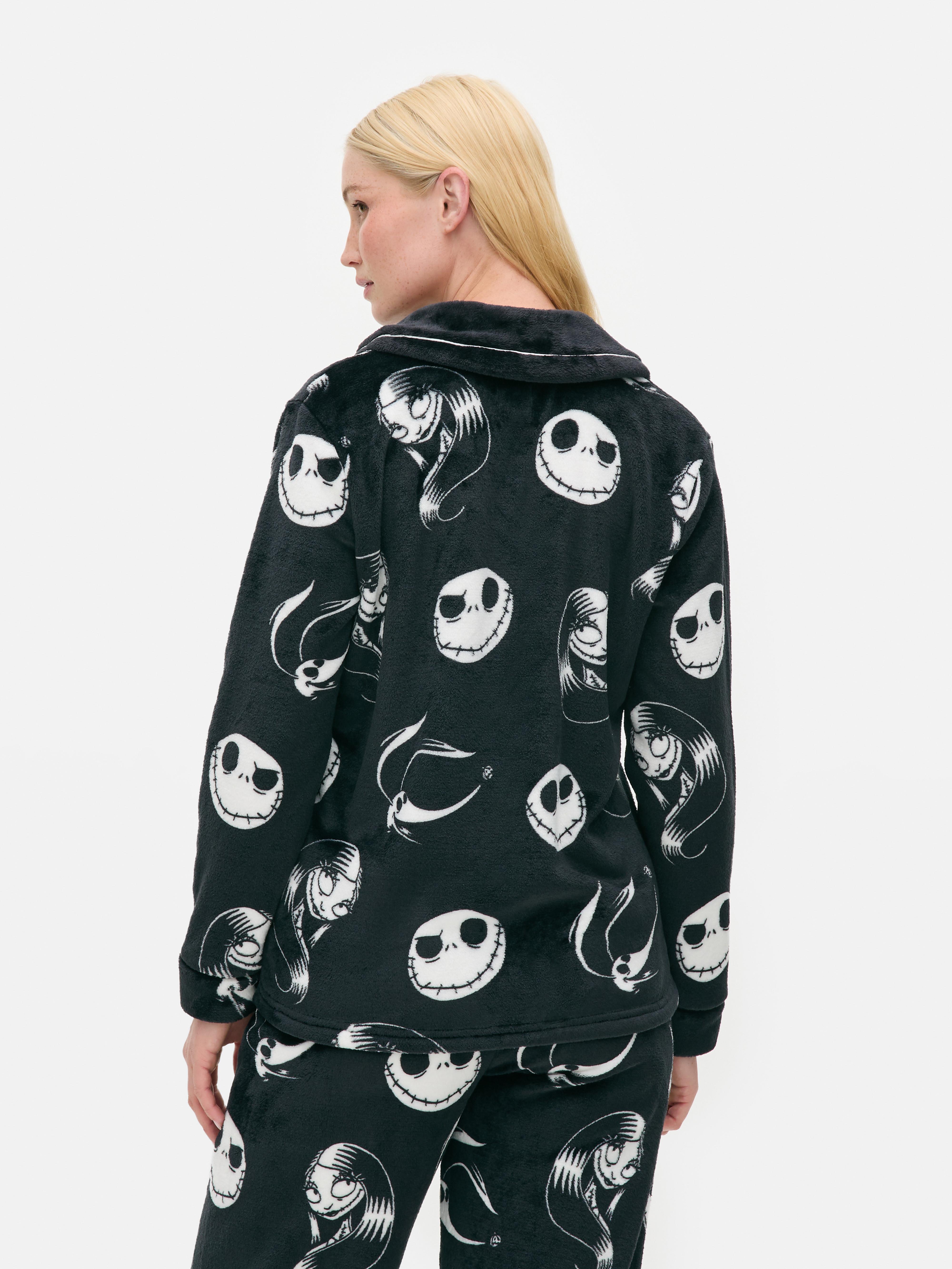 Chemise de pyjama duveteuse Disney L'Étrange Noël de monsieur Jack de Tim Burton