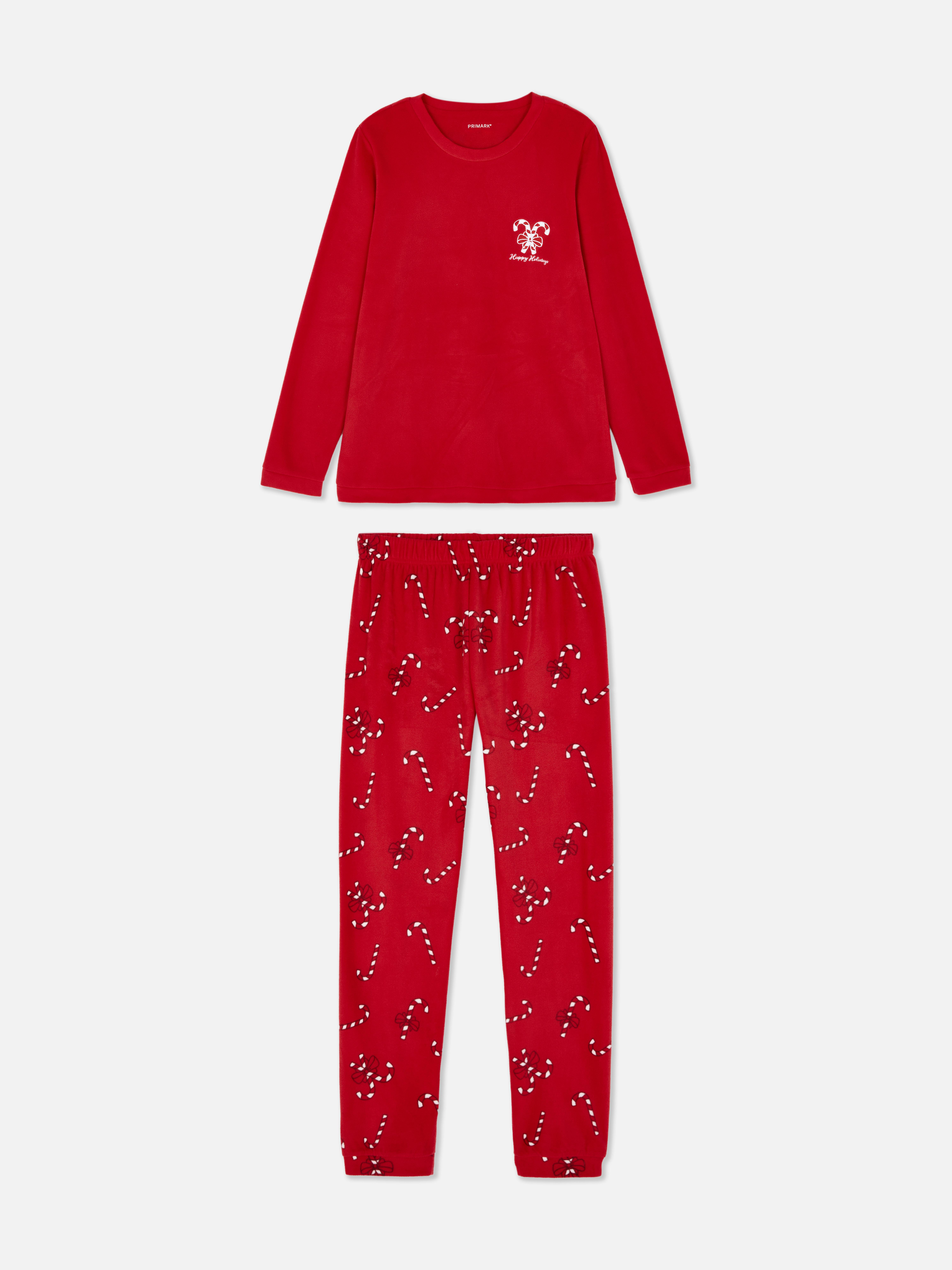 Pijama navideño de forro polar