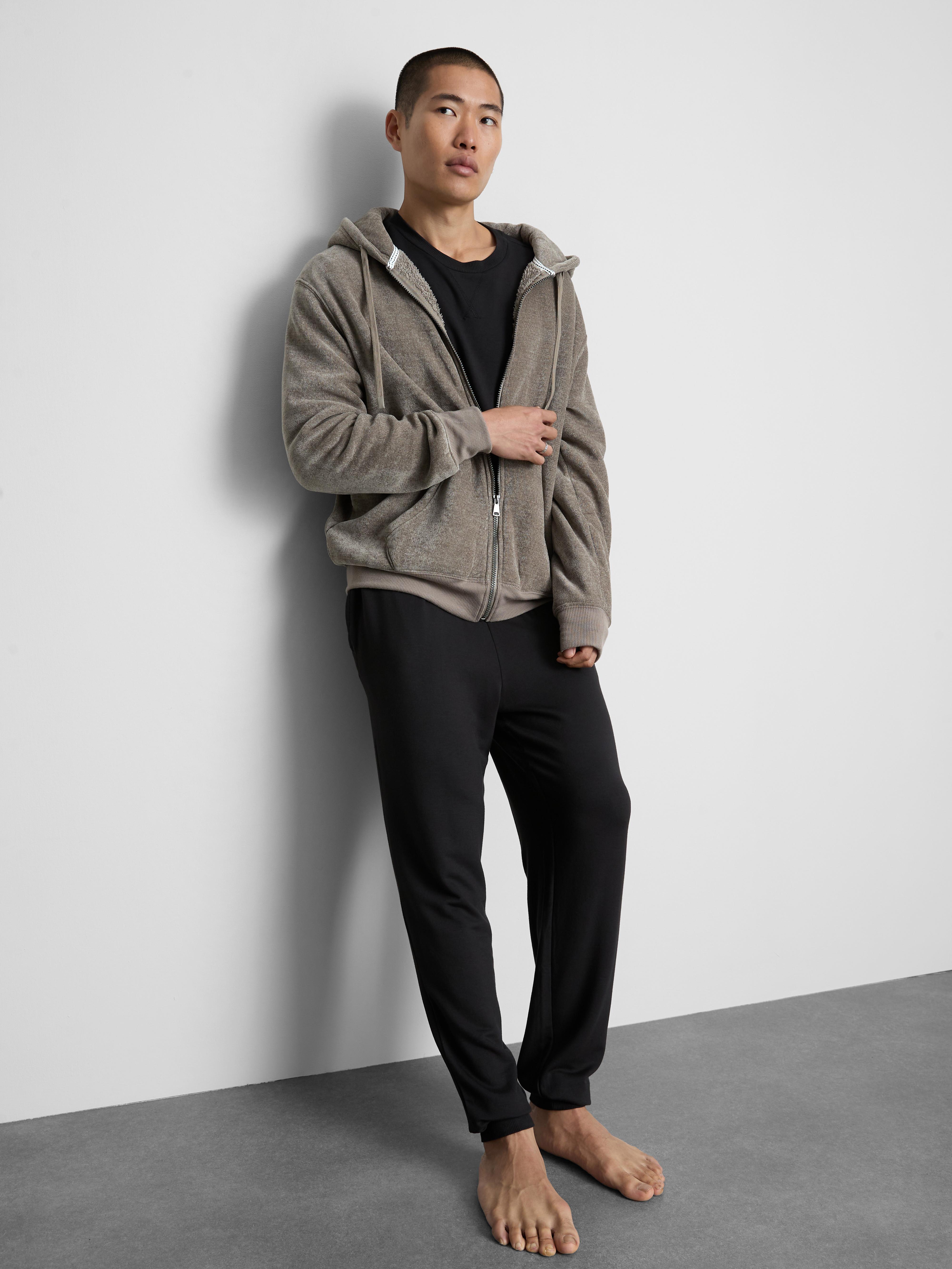 Chenille Zip-Up Lounge Hoodie