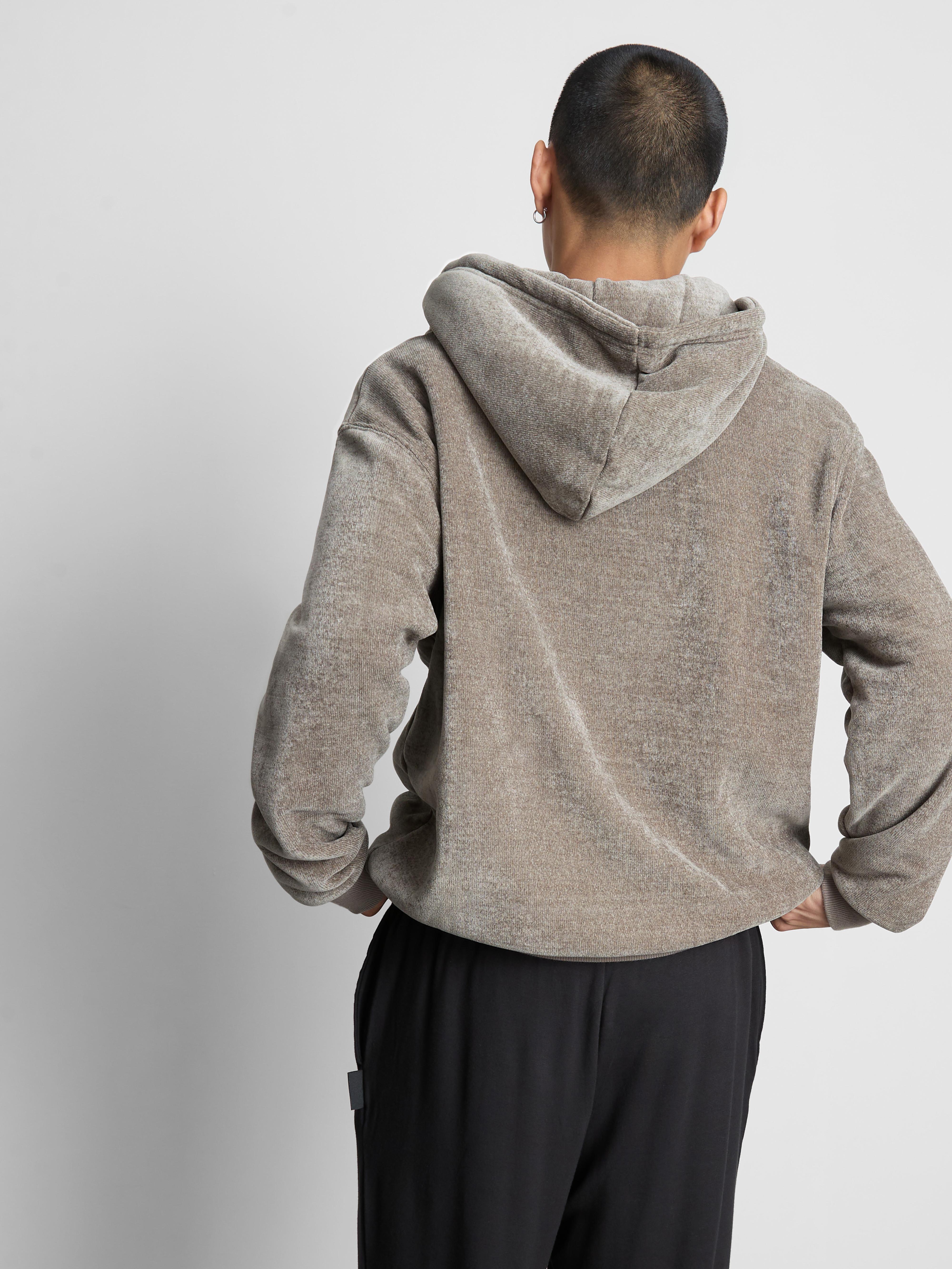 Chenille Zip-Up Lounge Hoodie