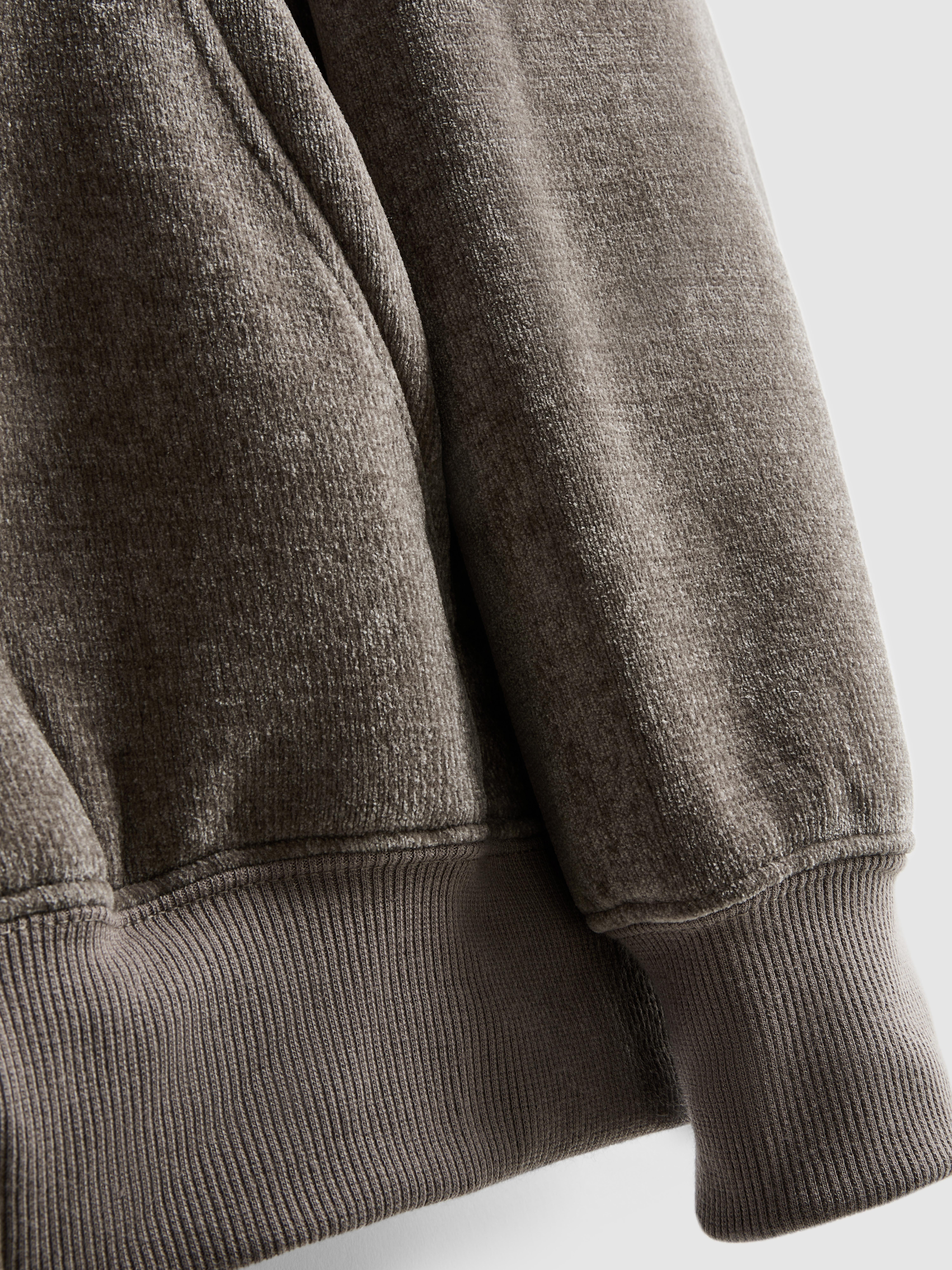 Chenille Zip-Up Lounge Hoodie