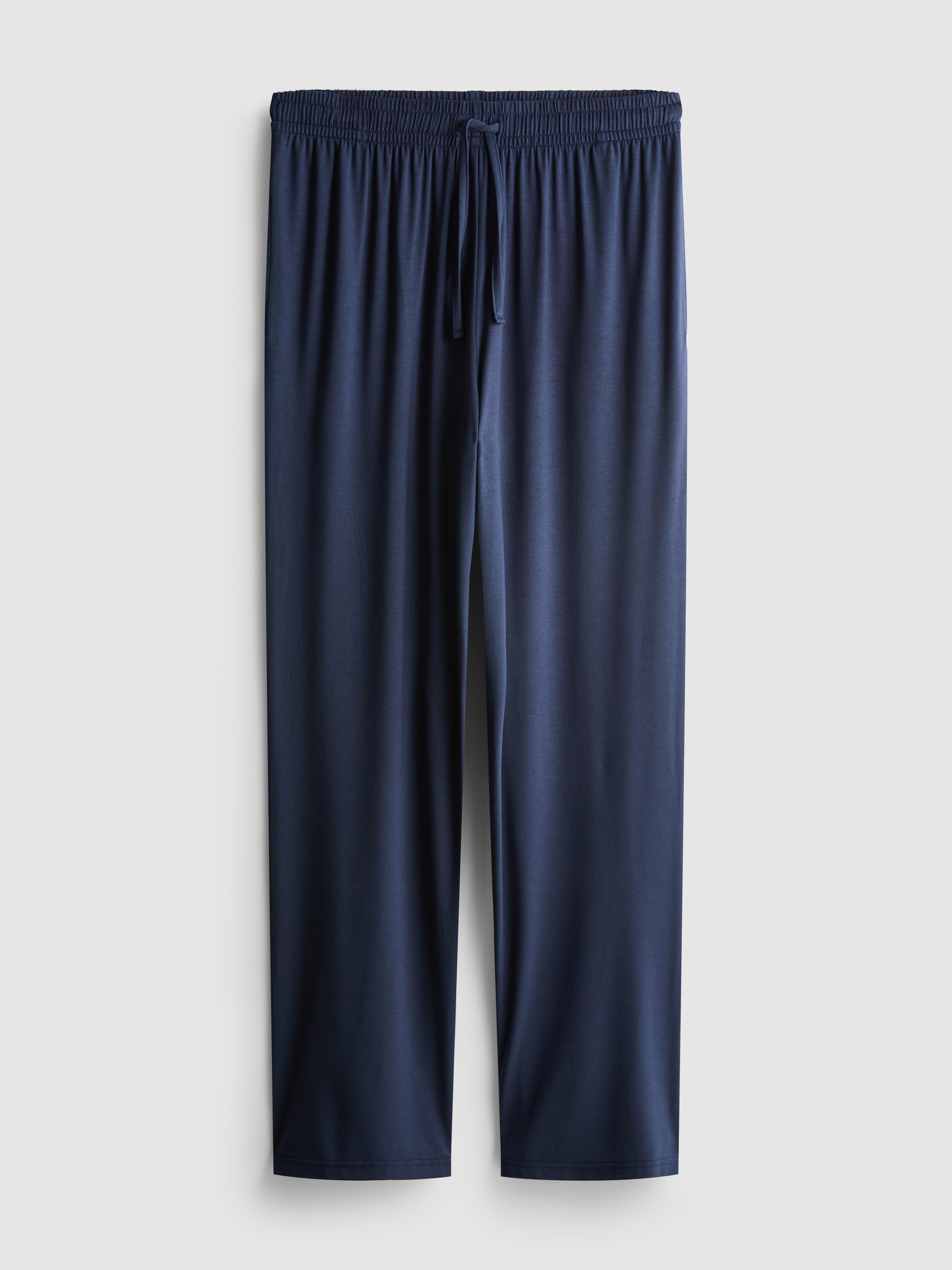 Men's Navy Straight-Leg Pajama Bottoms