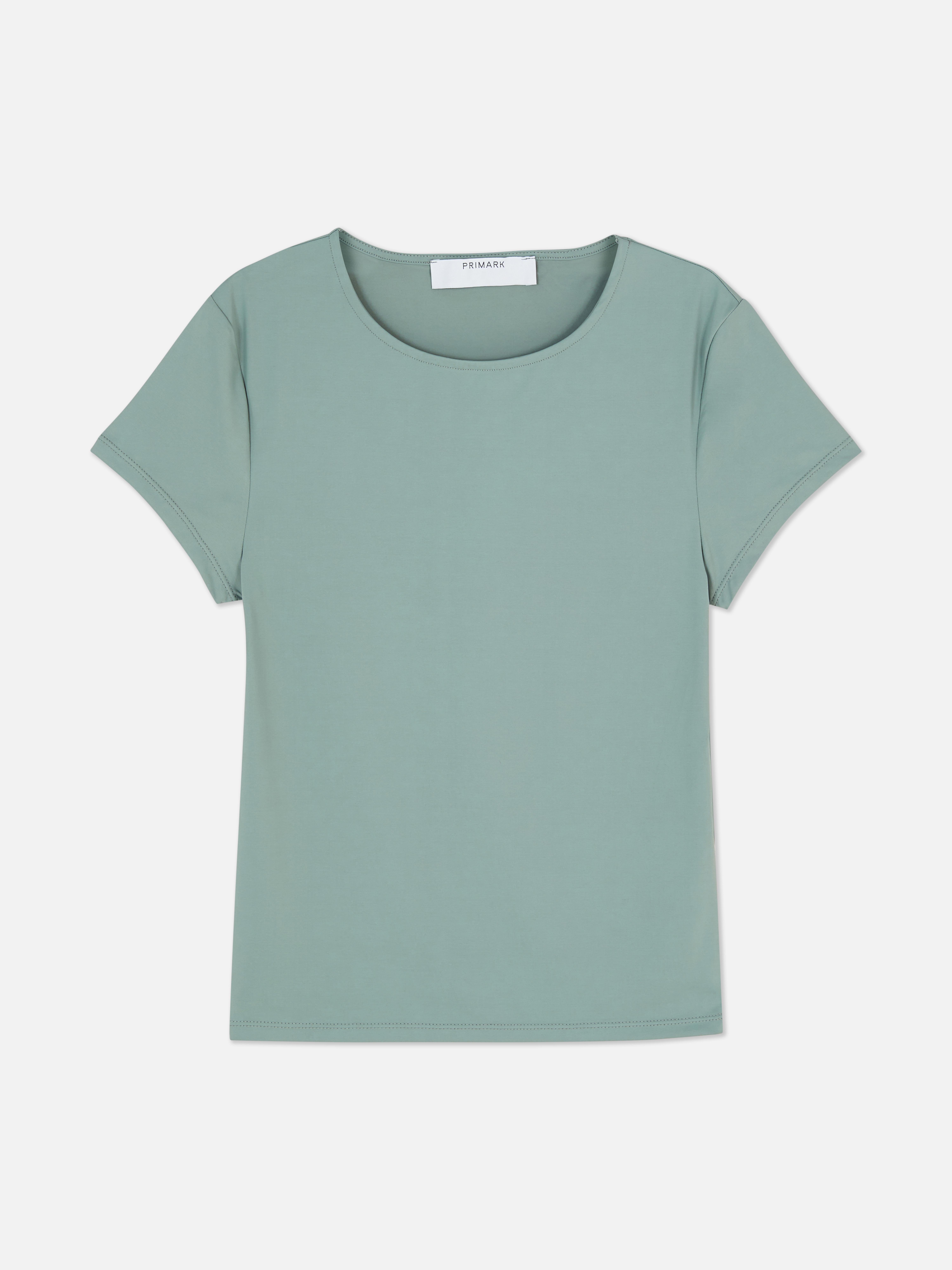 Aansluitend T-shirt met ronde hals