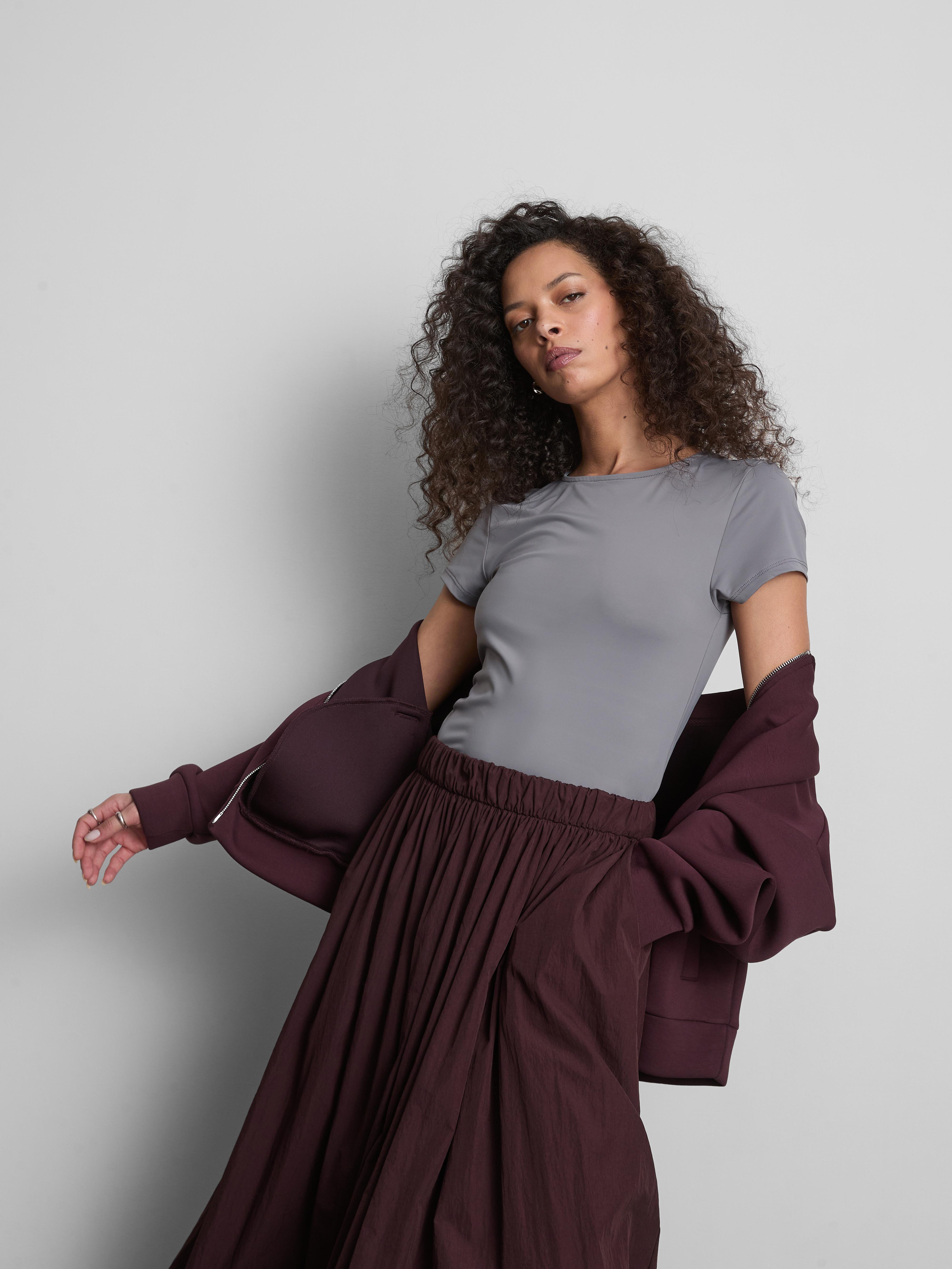 T-shirt gola redonda segunda pele