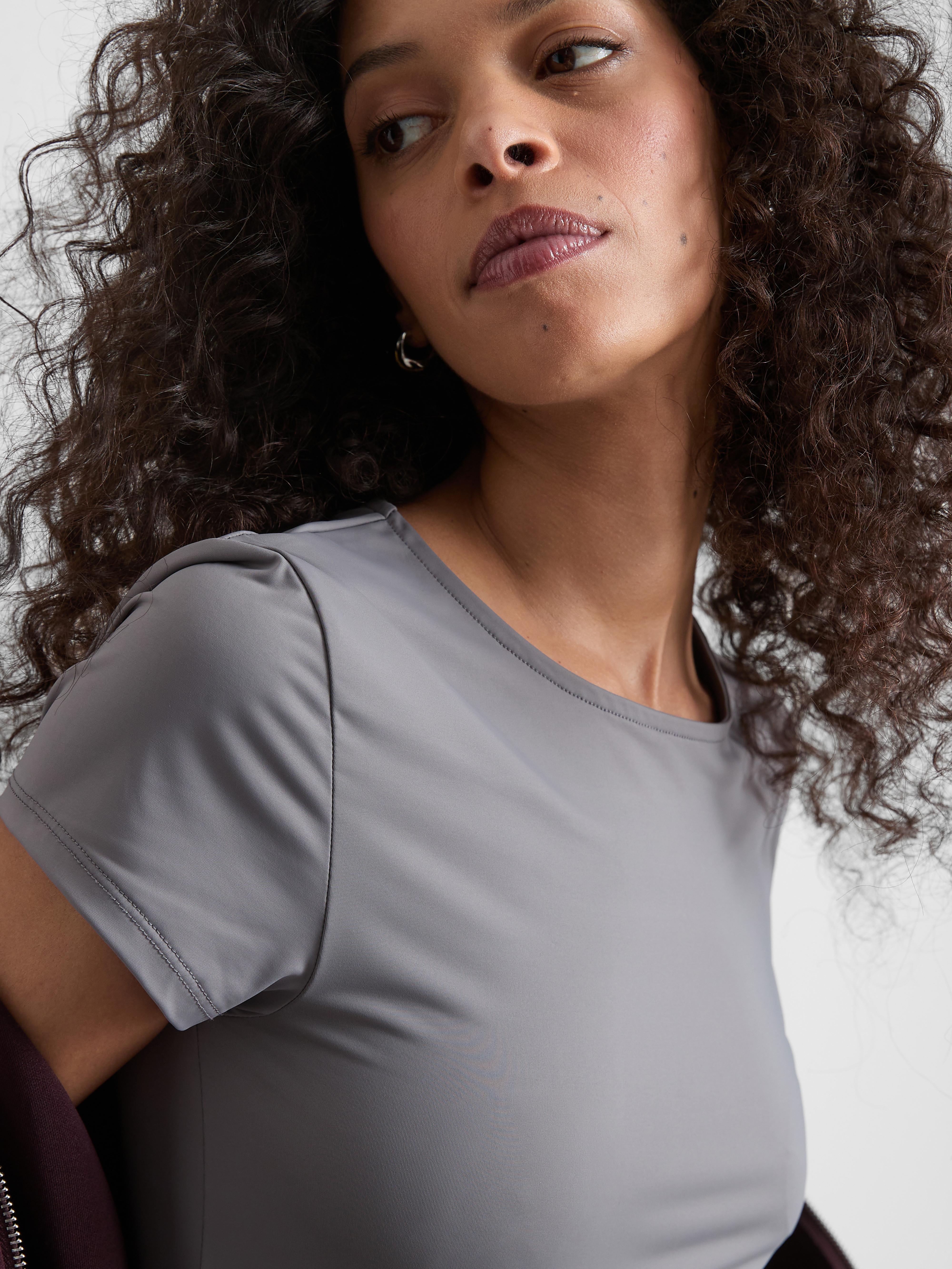 T-shirt gola redonda segunda pele