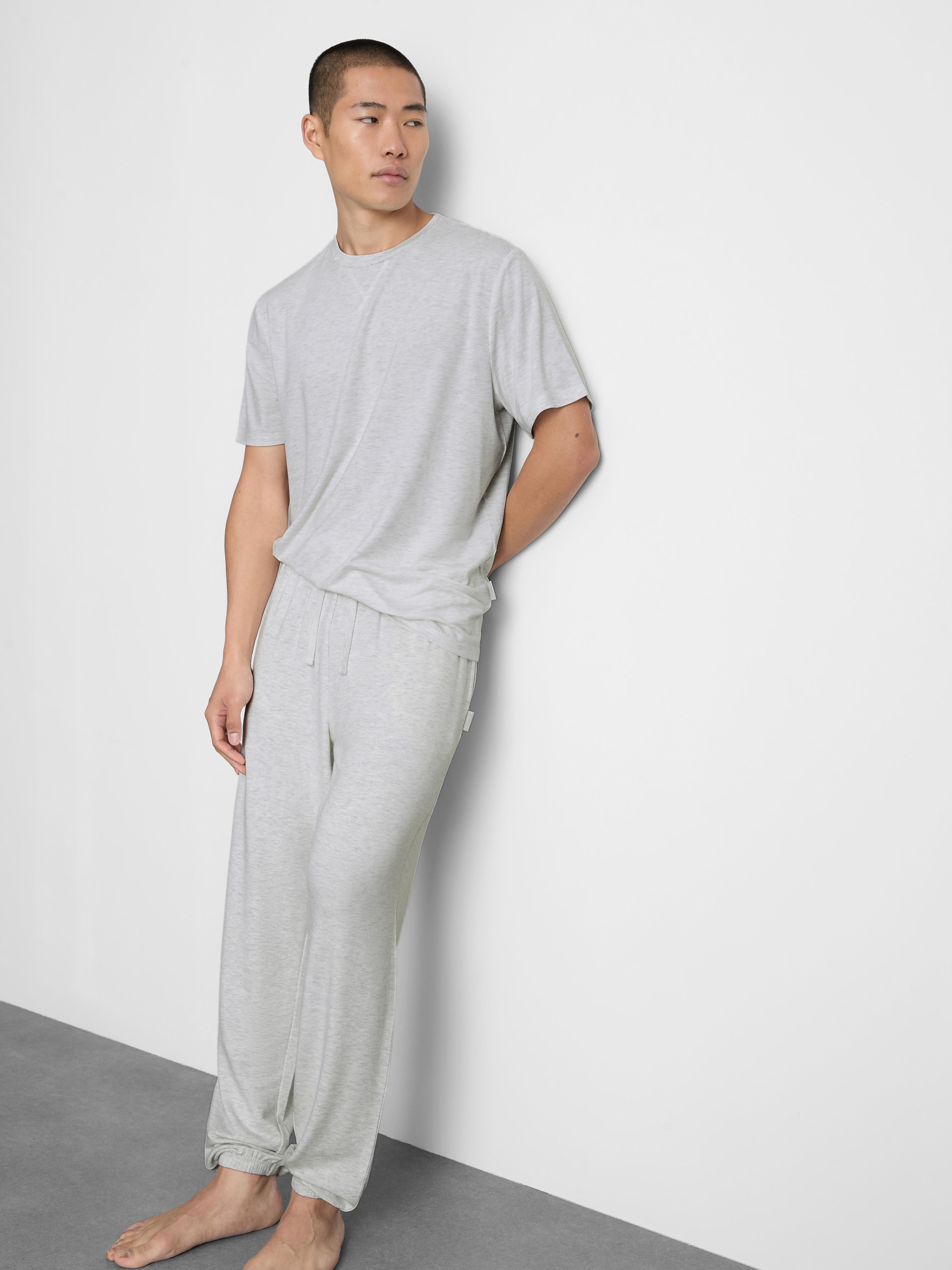 Men's Gray Heather Short Sleeve Pajama Top