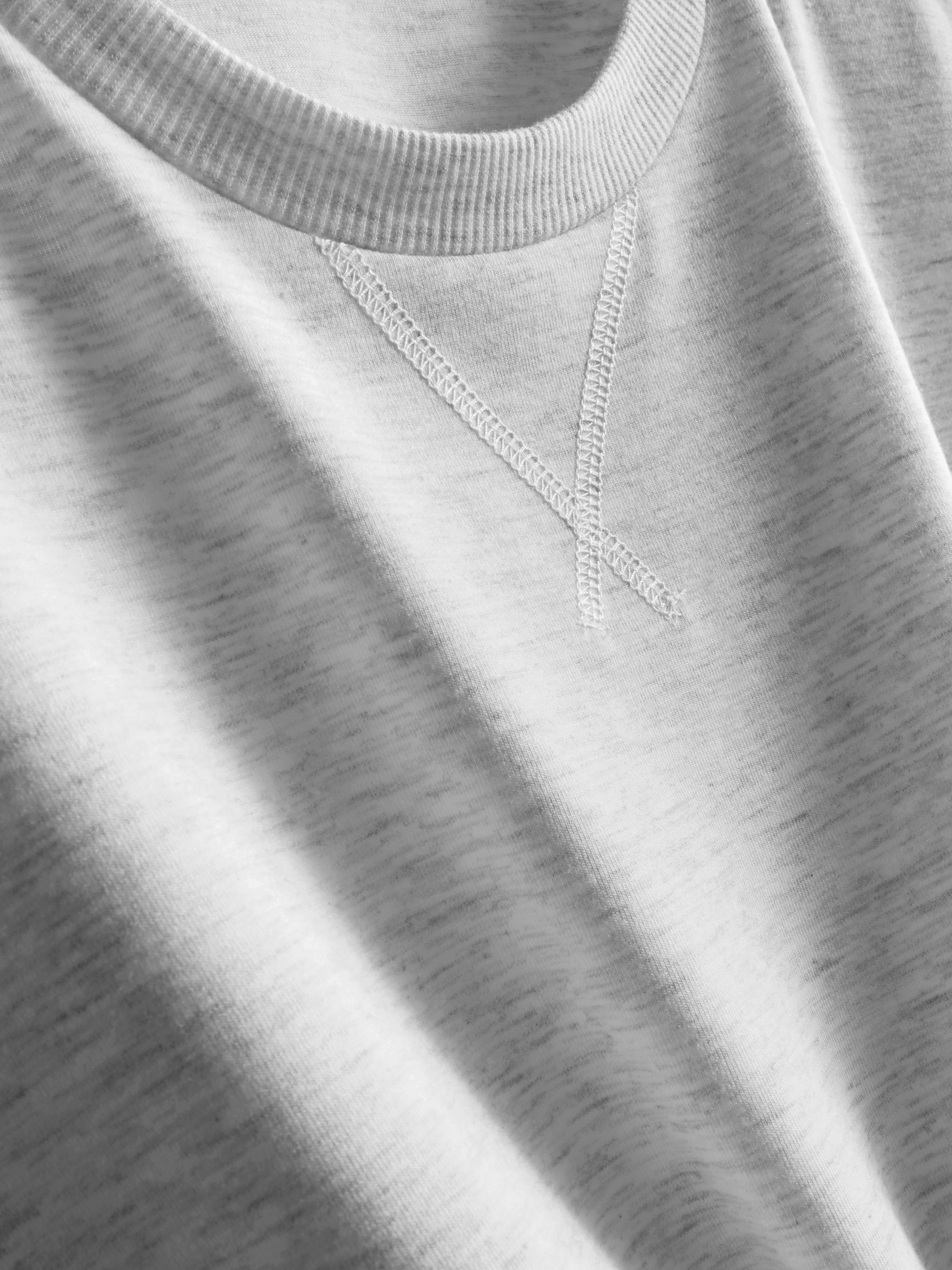 Men's Gray Heather Short Sleeve Pajama Top