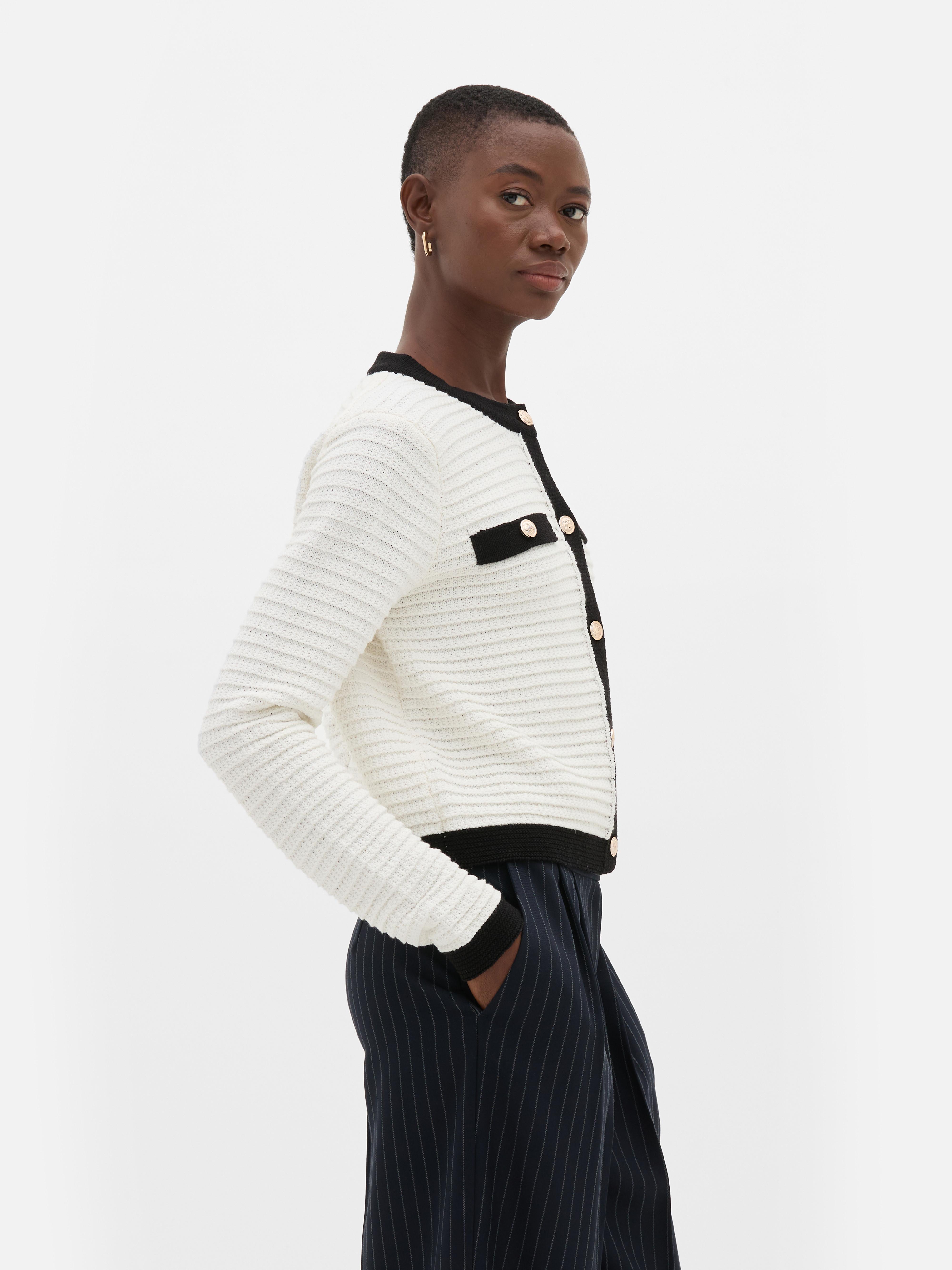 Cardigan a coste Luxe
