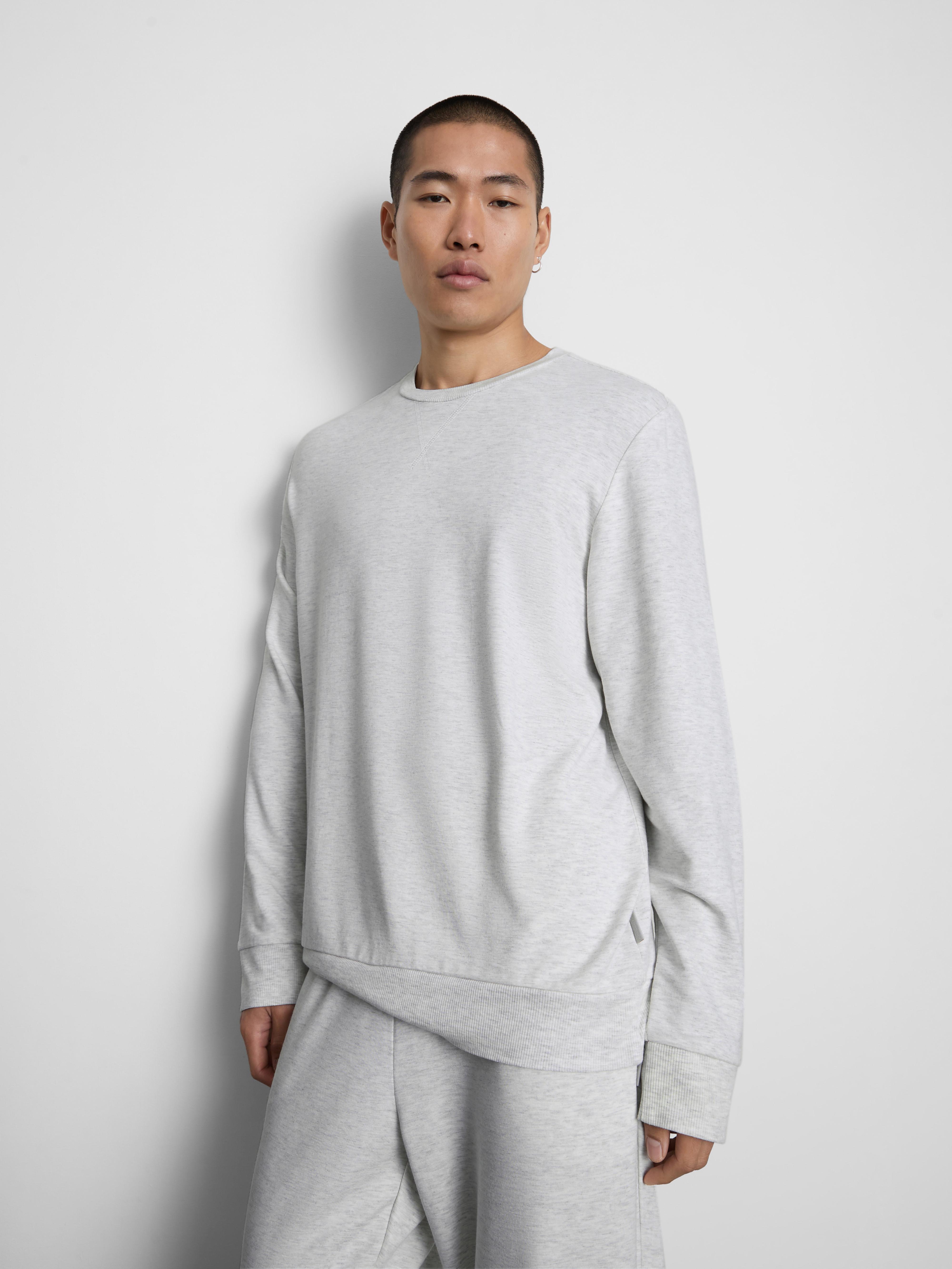 Men's Gray Heather Long Sleeve Pajama Top