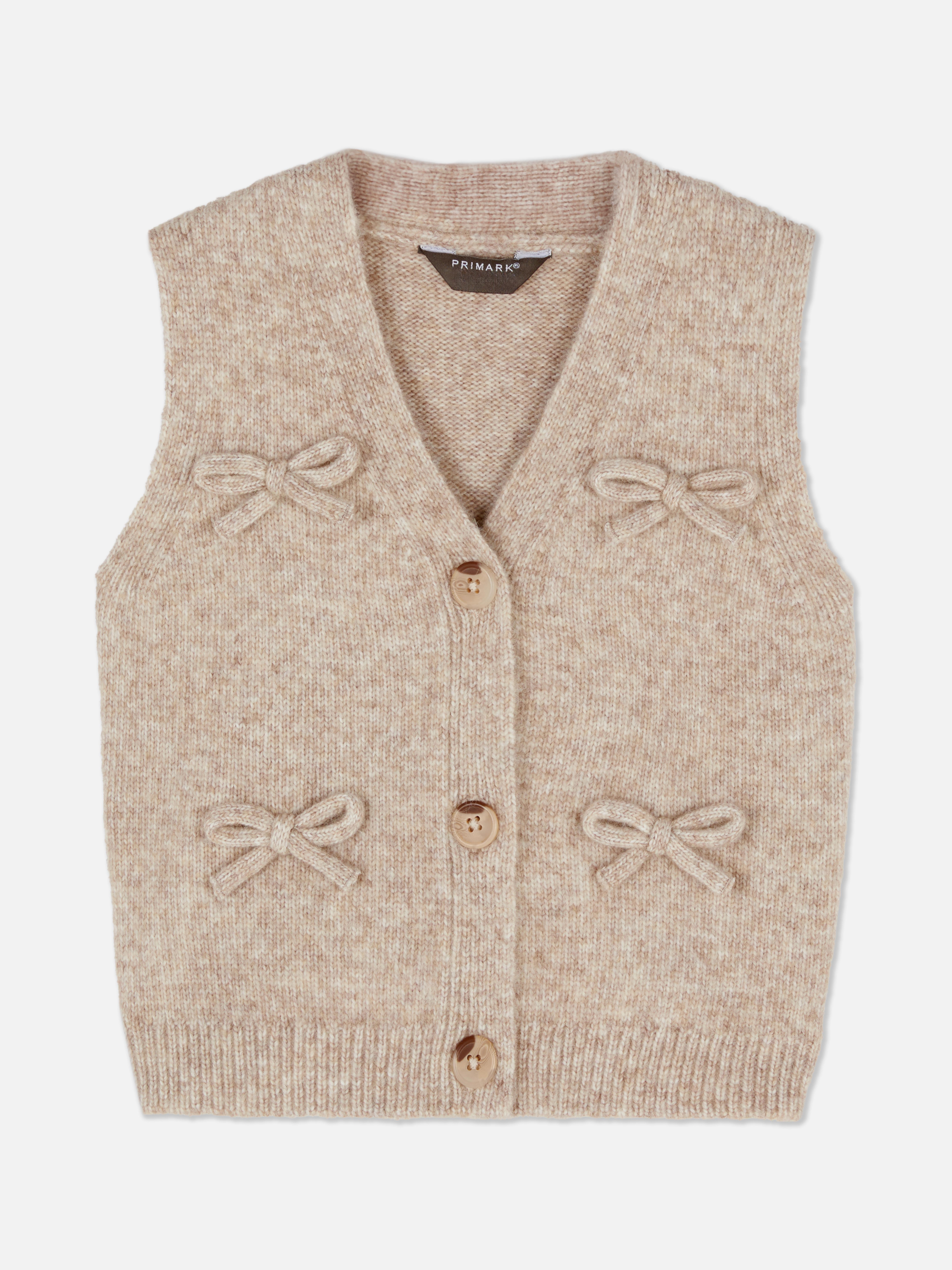 1.5-8yrs | Bow Knit Waistcoat