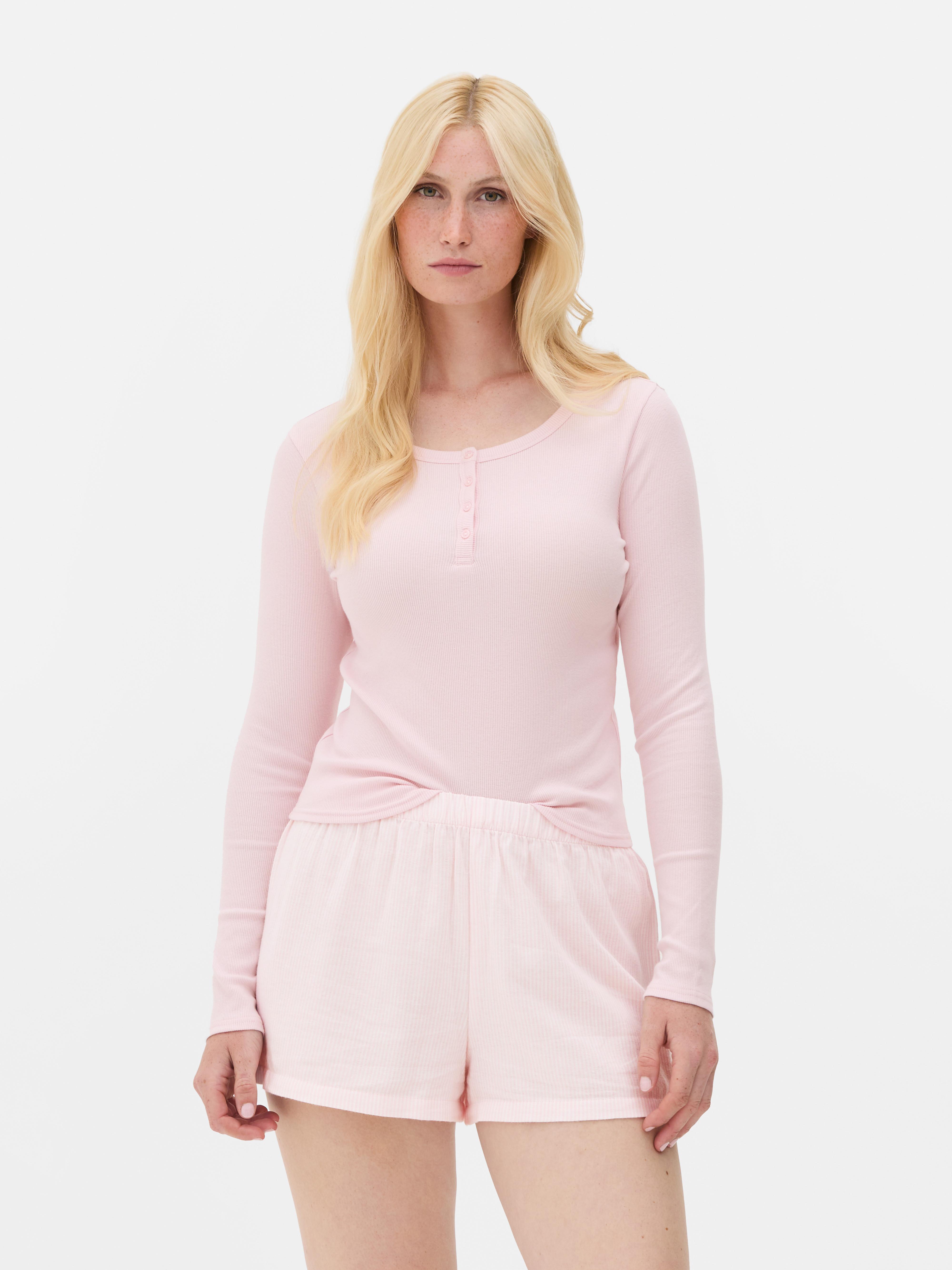 Cotton Henley Short Pyjama Set
