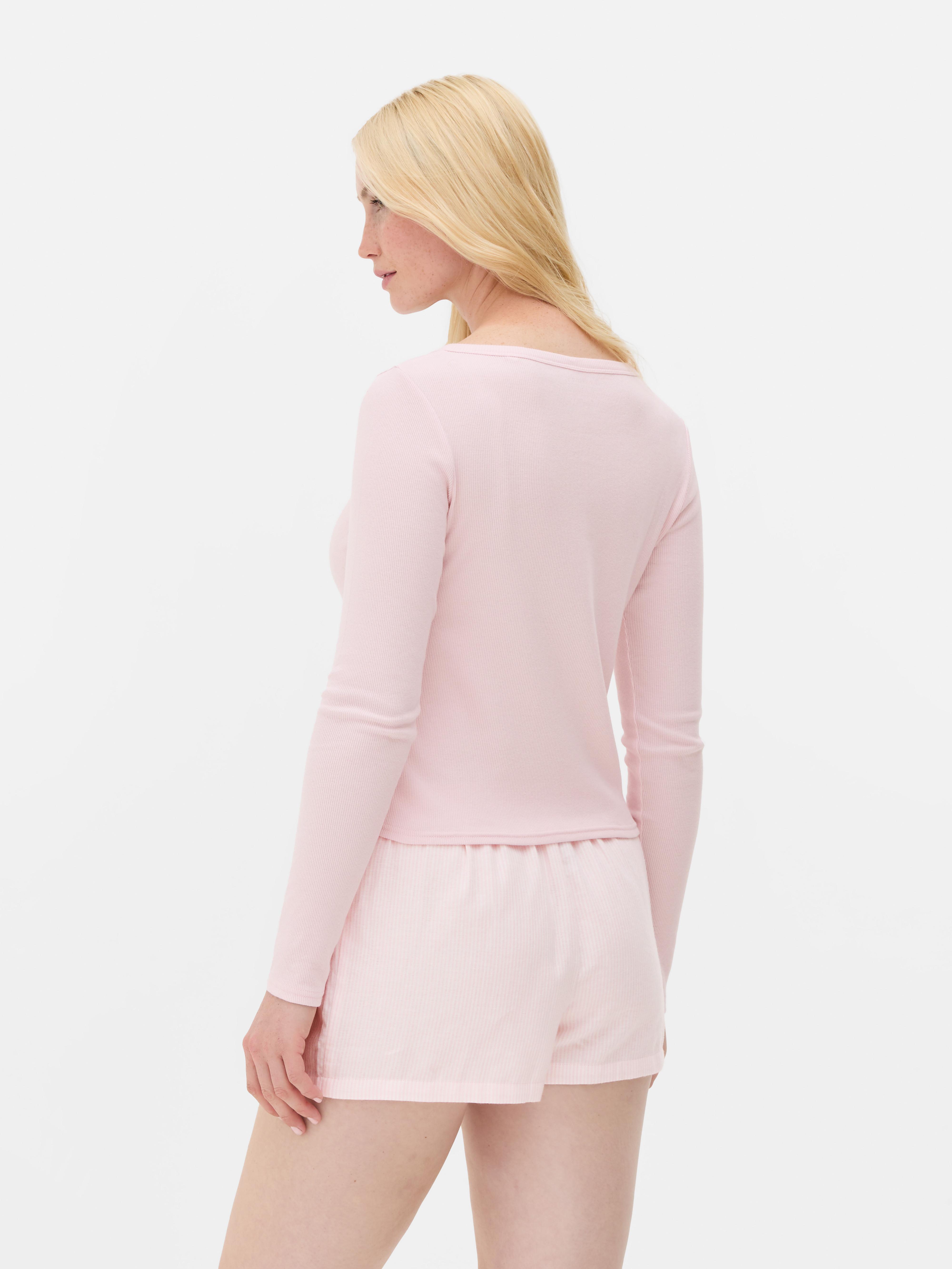 Cotton Henley Short Pyjama Set