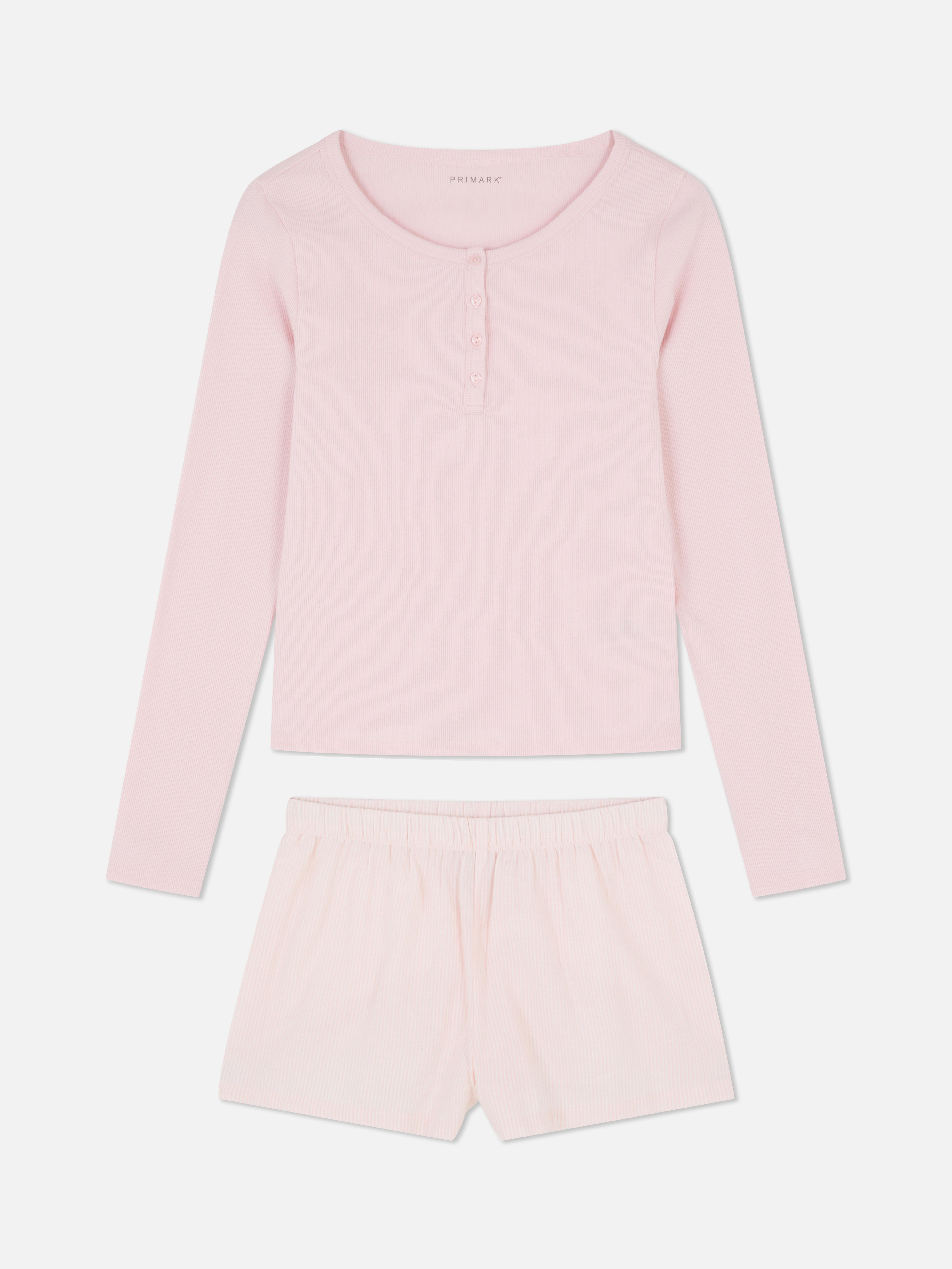 Cotton Henley Short Pyjama Set