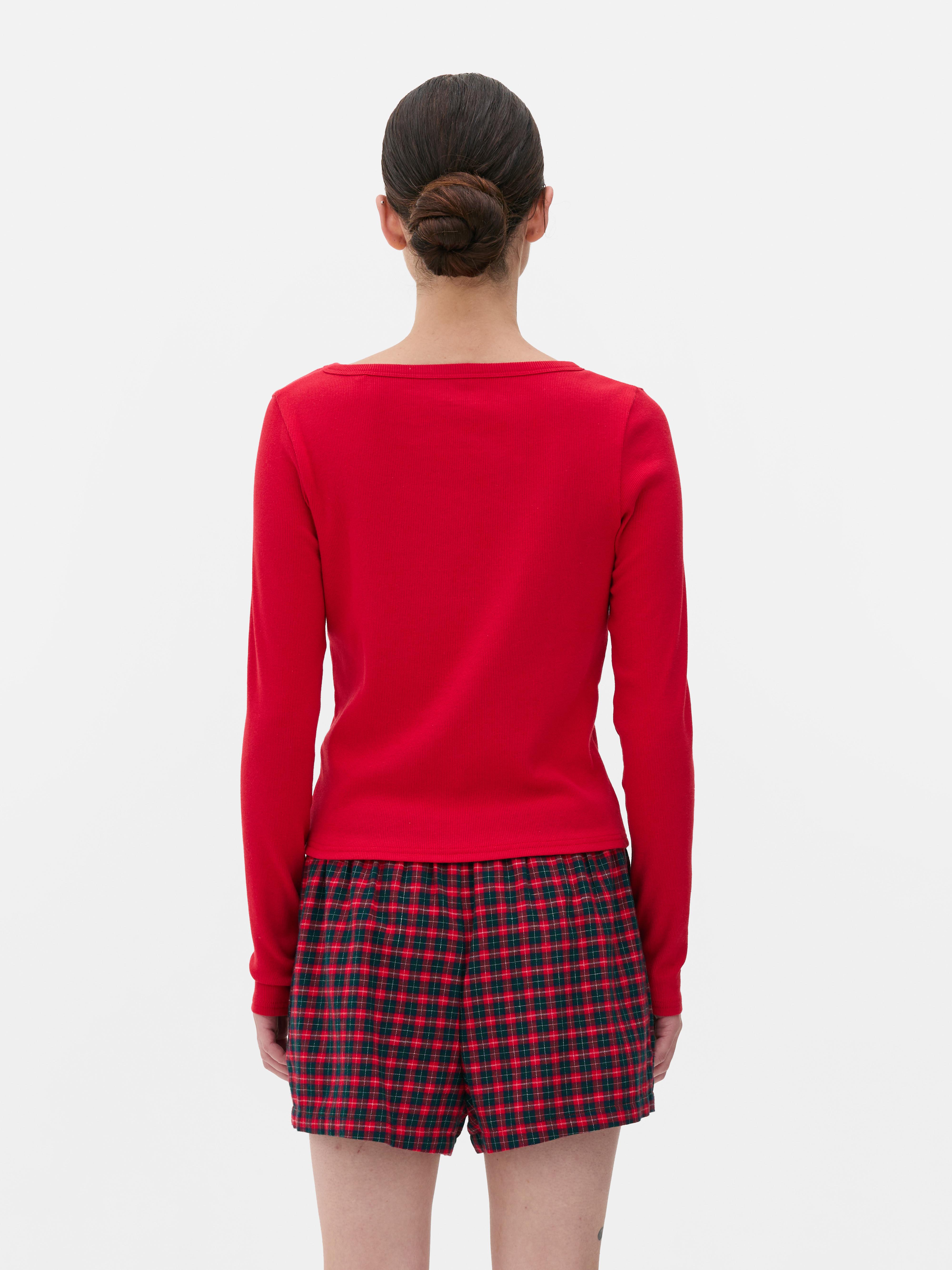 Cotton Henley Short Pyjama Set