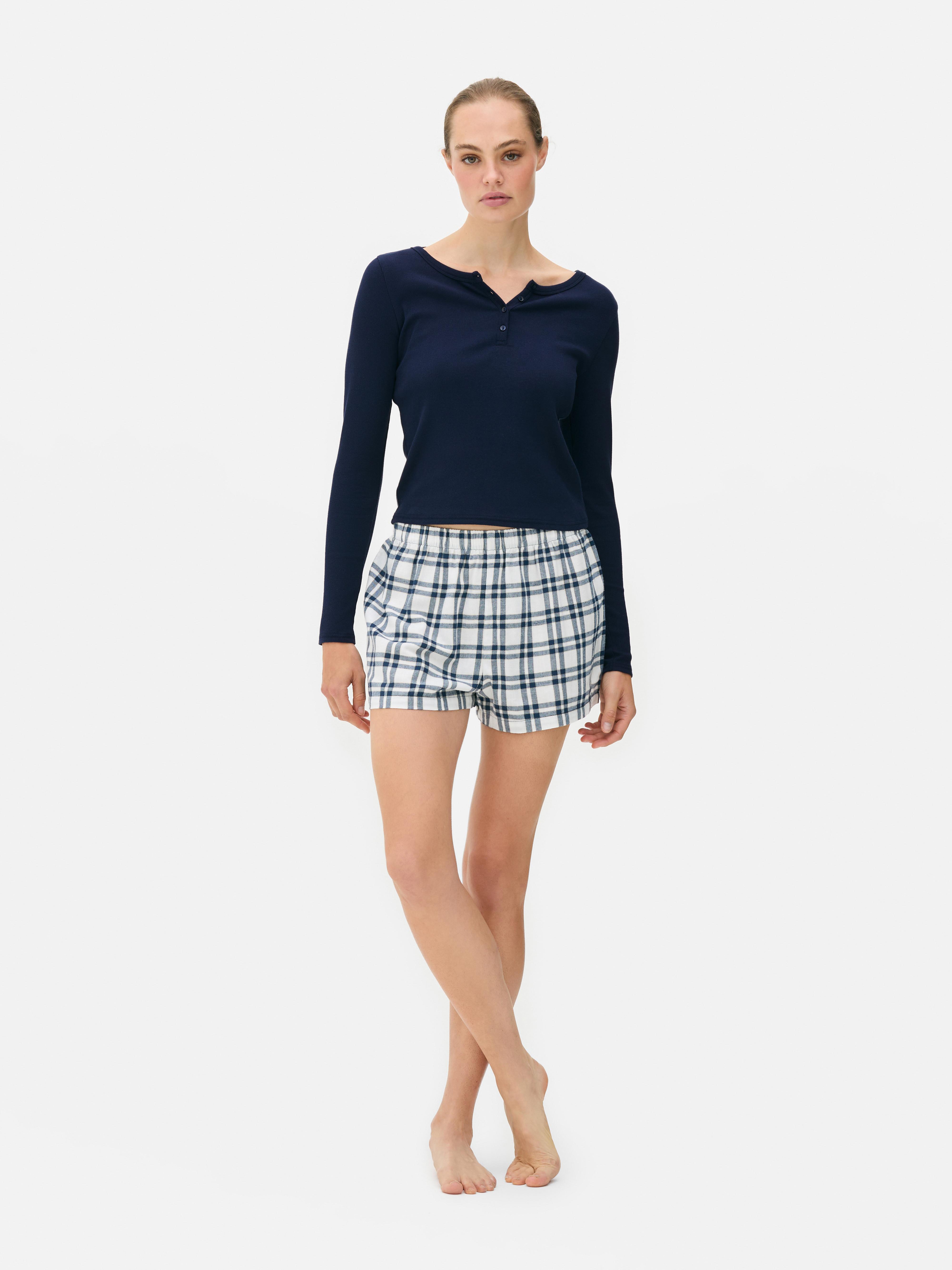 Cotton Henley Short Pyjama Set