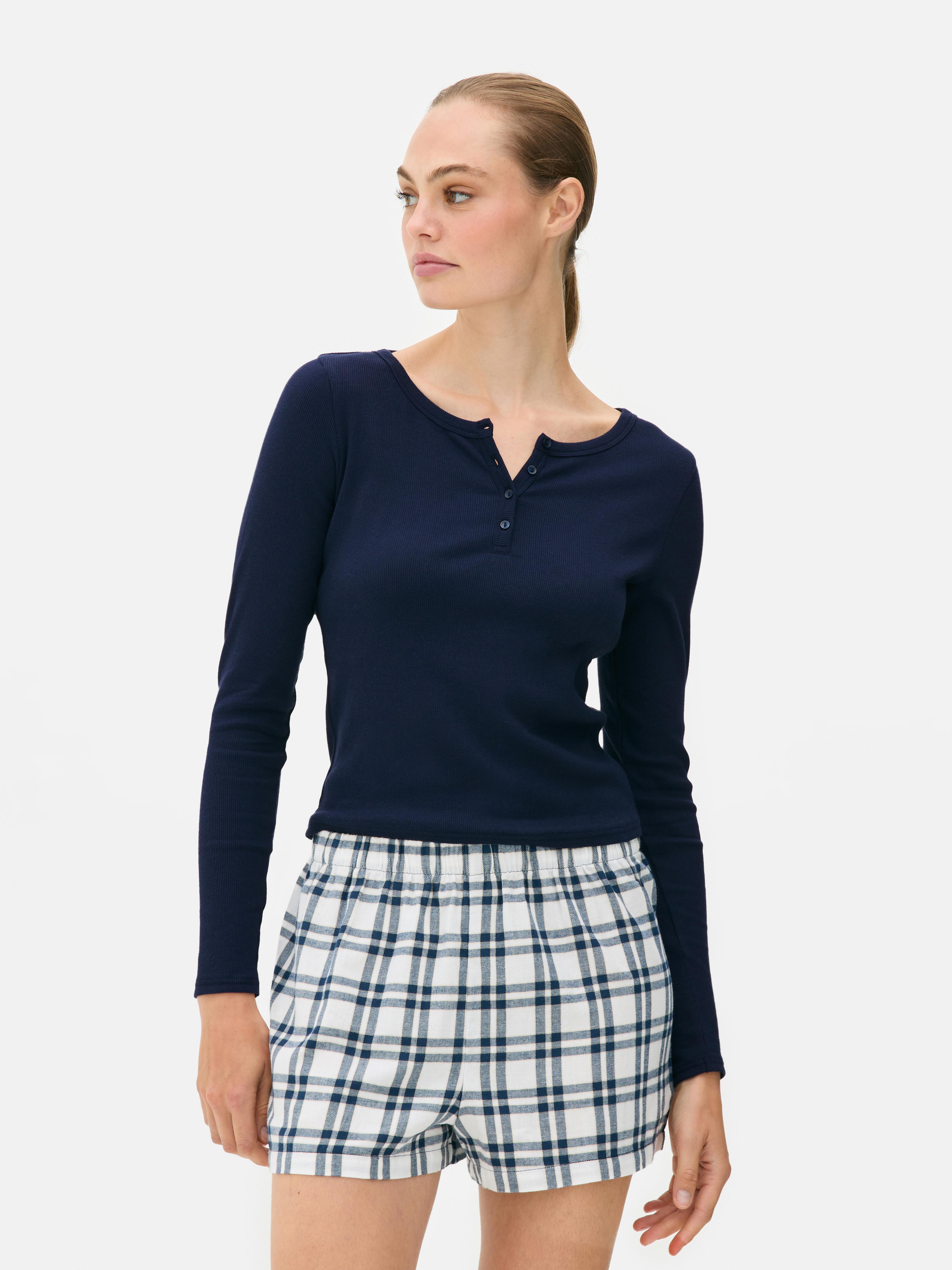 Cotton Henley Short Pyjama Set